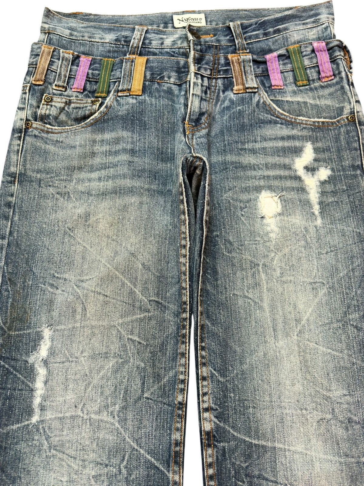 Hysteric Glamour Vintage Nylaus Clothing Double Waist Thunderwash Denim Size US 32 / EU 48 - 2 Thumbnail