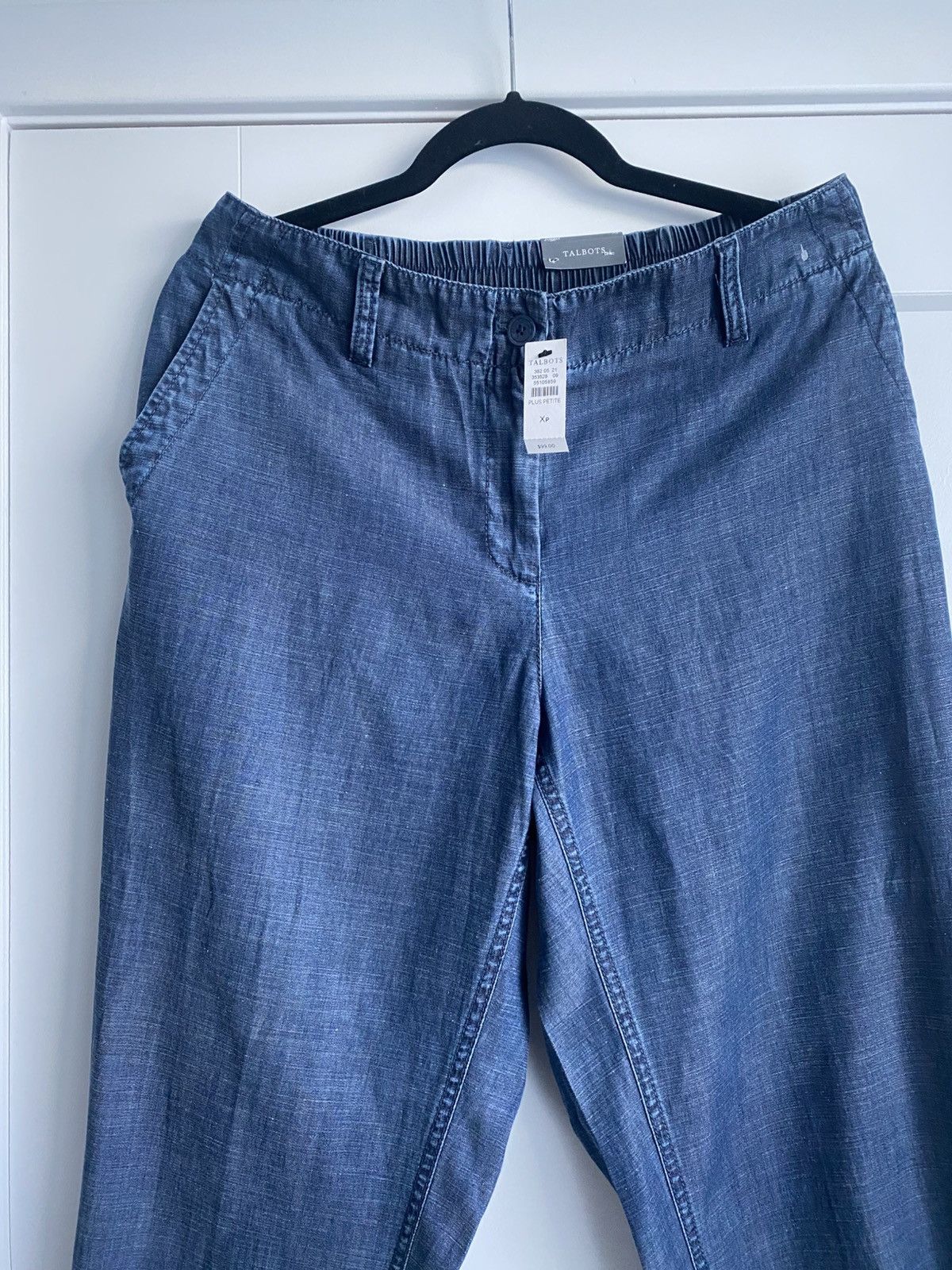 Talbots NWT Talbots Jogger Pants Women Xp Elastic band Linen Blend Size 27" / US 4 / IT 40 - 4 Thumbnail