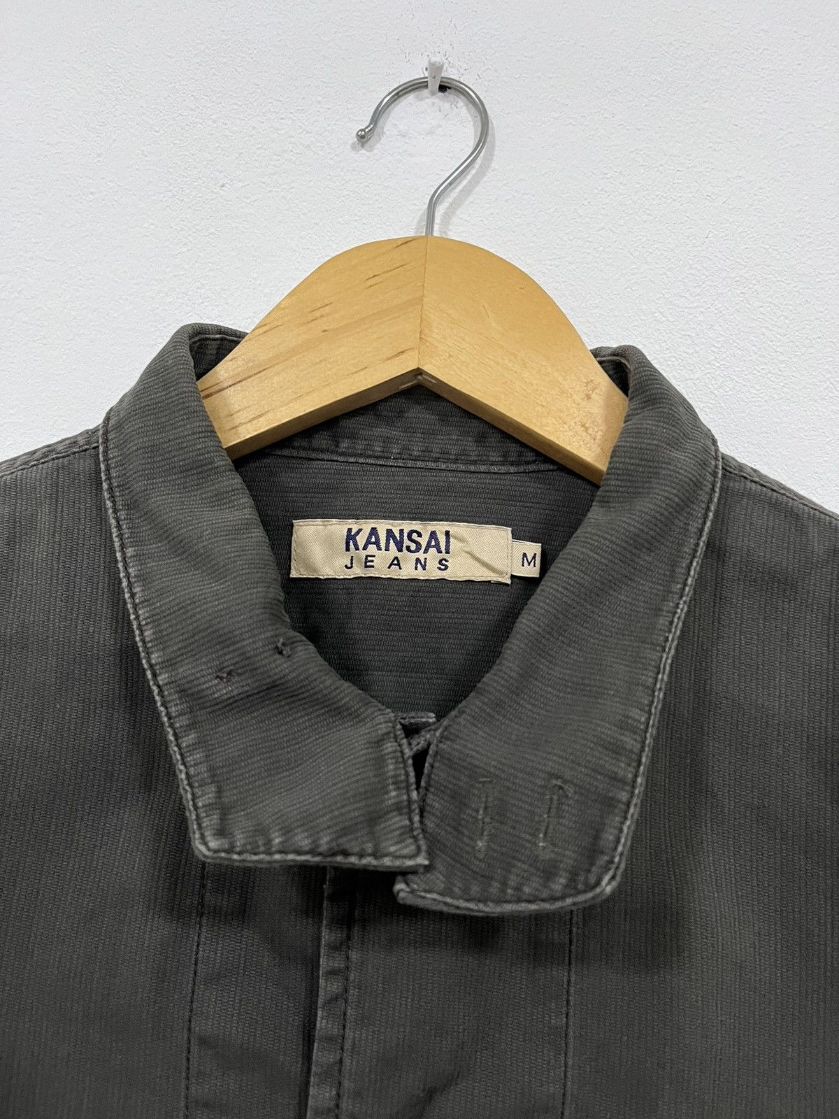 Kansai Yamamoto Kansai Jeans Dark Grey Button-Up Shirt Size US M / EU 48-50 / 2 - 3 Thumbnail