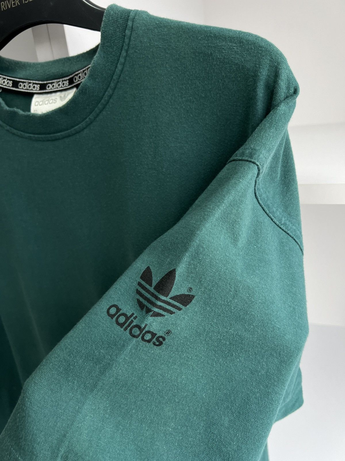 Adidas × Vintage Vintage Adidas Green 90s style T-Shirt Size US L / EU 52-54 / 3 - 7 Thumbnail