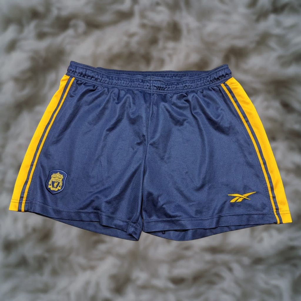 Reebok Vintage Reebok Away Shorts Football Soccer Blue Mens L Size US 34 / EU 50 - 1 Thumbnail