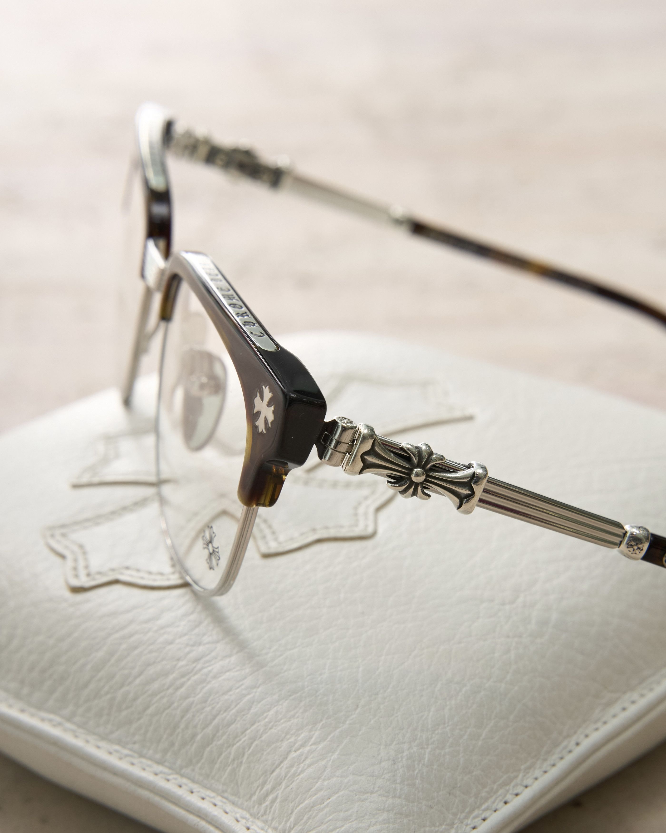 Chrome Hearts CHROME HEARTS BONENNOISSEUR II Dark Tortoise/Shiny Silver Size ONE SIZE - 8 Thumbnail