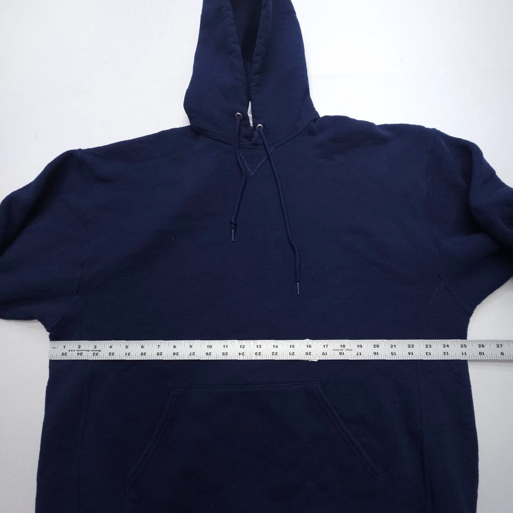 Russell Athletic VINTAGE Russell Athletic Hoodie Mens 2XL Blue 50 / 50 Hooded Sweatshirt 2000s Street Skate Sports All Seasons Fleece Logo Pullover Knit Sweatshirt Size US XXL / EU 58 / 5 - 7 Thumbnail