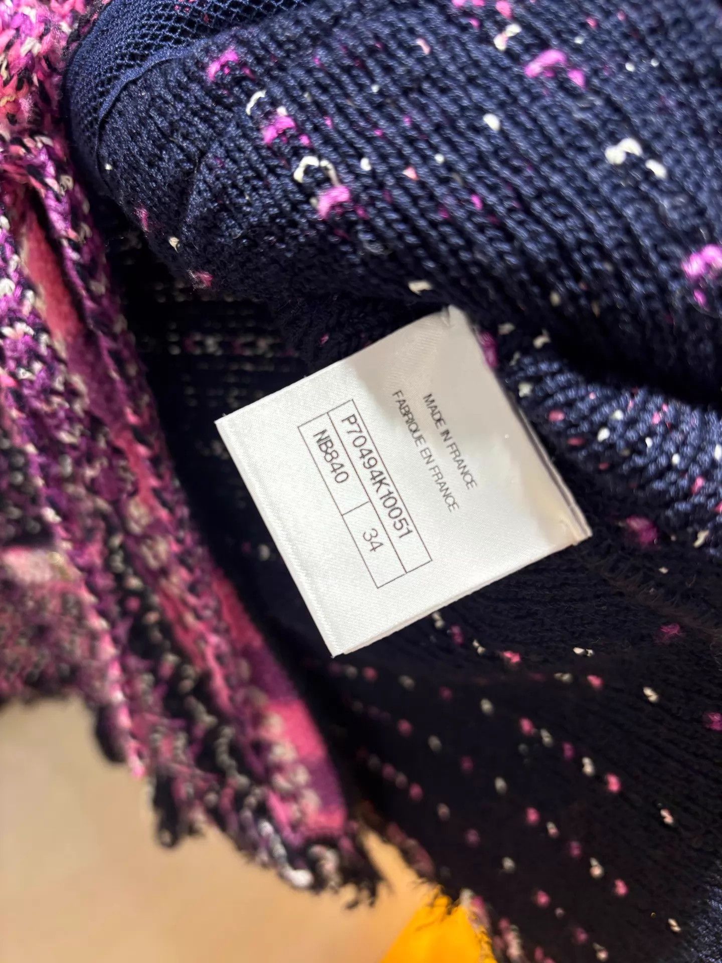 Chanel Chanel 21P Fringe Pink-Purple 4Pkt Cardigan 34 Mint Size XS / US 0-2 / IT 36-38 - 5 Thumbnail