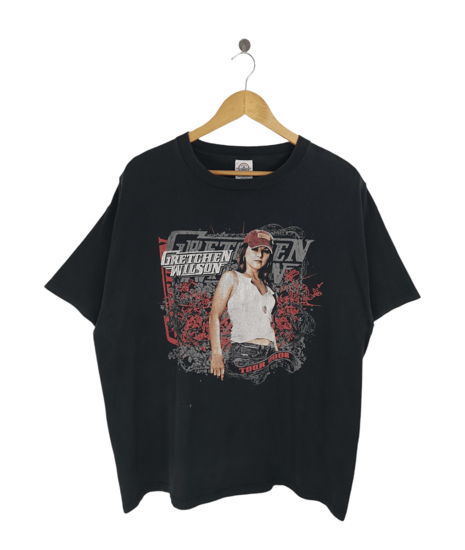 Vintage THRASH FADED VINTAGE '08 GRETCHEN WILSON TOUR TEE kid rock Size US XL / EU 56 / 4 - 1 Thumbnail