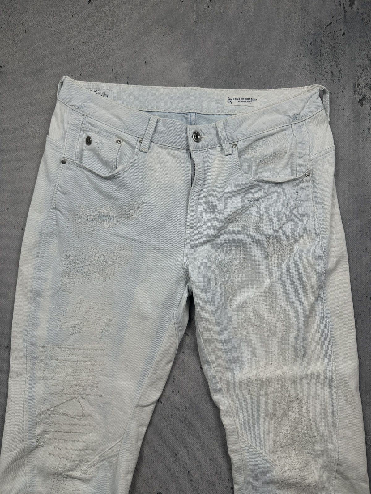 G-Star Vintage G-Star RAW Arc 3D Mid Boyfriend 7/8 Restored Denim Size 30" / US 8 / IT 44 - 3 Thumbnail