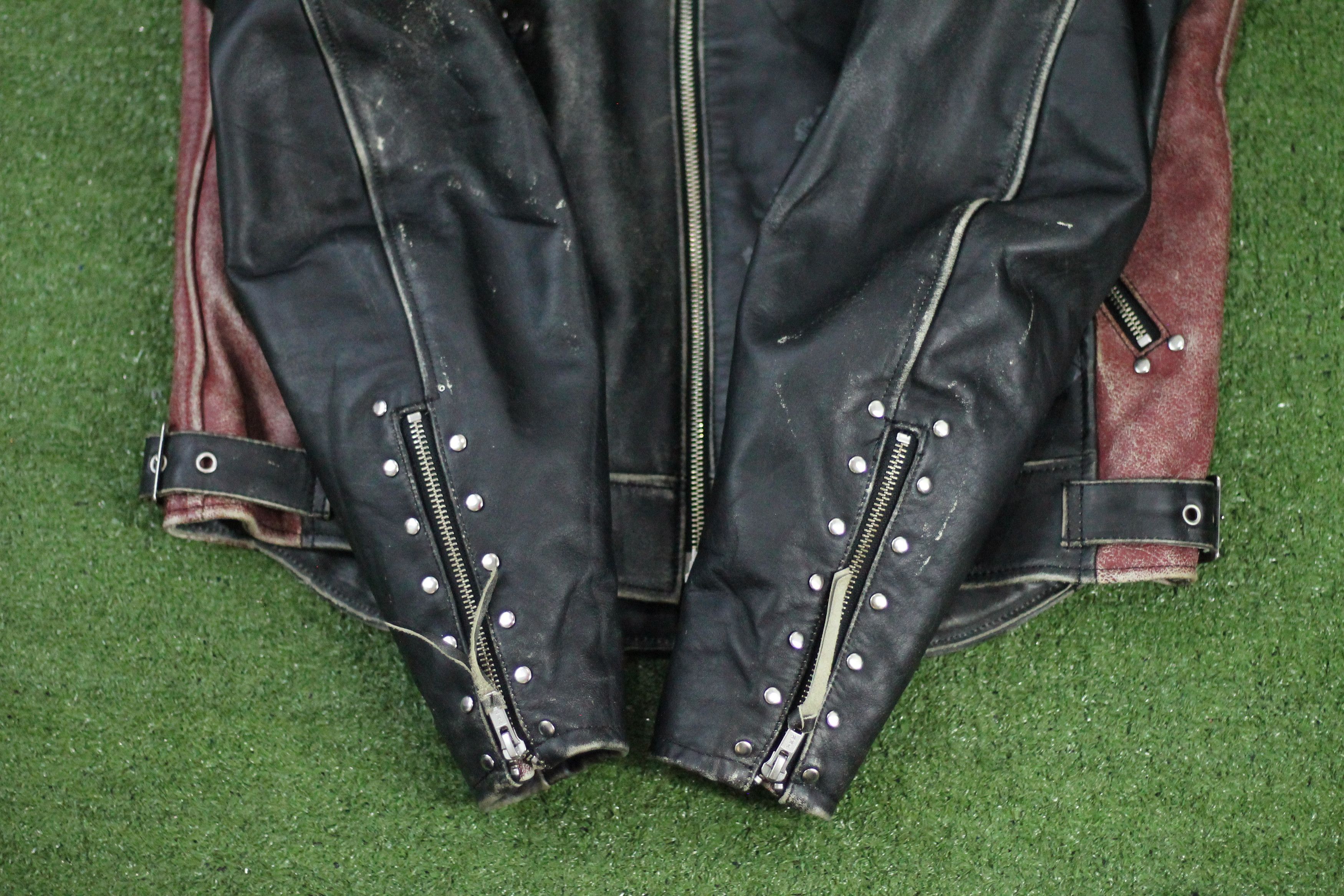 Vintage RARE! Vintage SIMPSON Leather Jacket Removable Fur Collar. Size US L / EU 52-54 / 3 - 14 Thumbnail