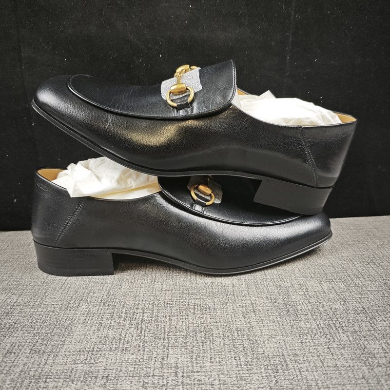 Gucci Gucci Jordaan Leather Loafers for Men - Size US 9.5 / EU 42-43 - 6 Thumbnail
