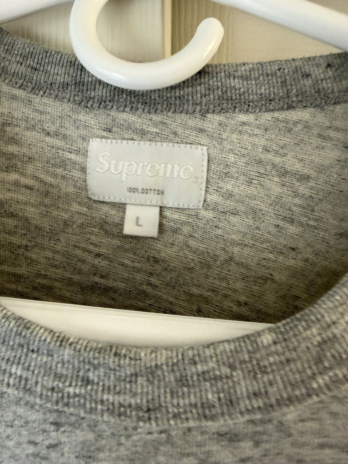 Supreme Supreme Grey T-Shirt Size US L / EU 52-54 / 3 - 3 Thumbnail