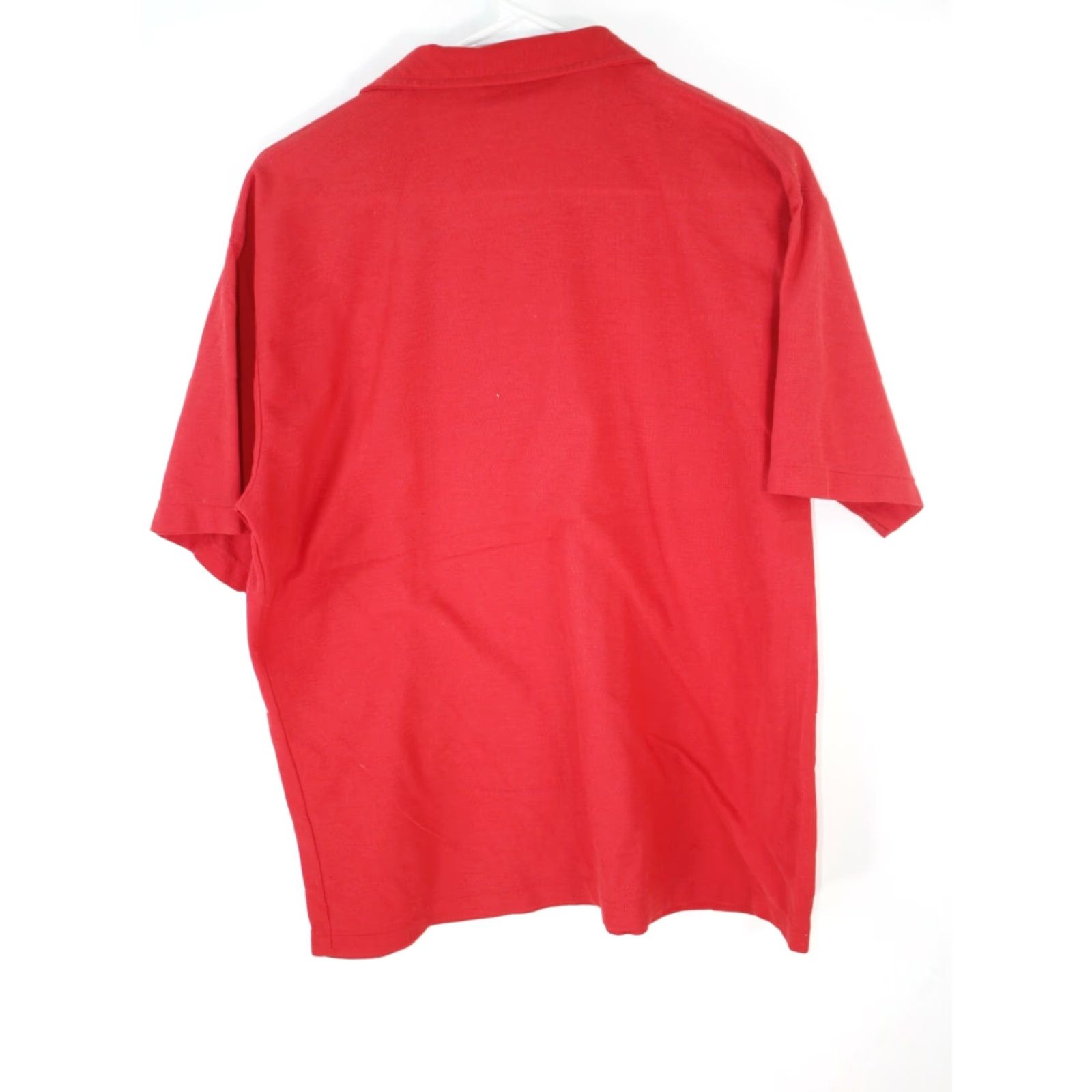 Vintage VTG Mens Polo Shirt Regular Short Sleeve Red XXL 21 in Chest 27 in Length T Shirt Fantasy's Brand Unbranded Mens Size US XXL / EU 58 / 5 - 2 Thumbnail