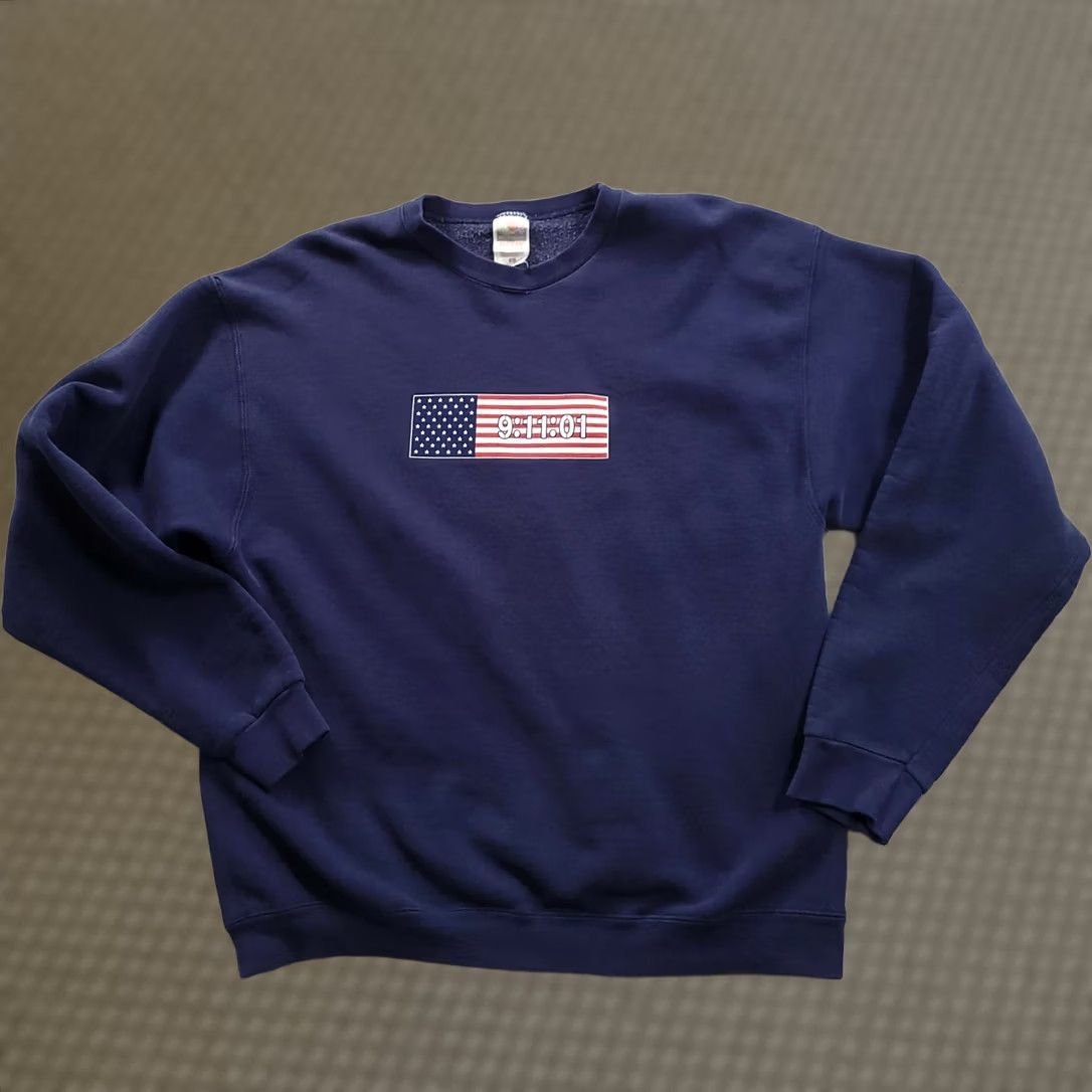 Fruit Of The Loom VINTAGE September 11th Crewneck Sweatshirt Adult XL New York Memorial Sweater Nike Size US XL / EU 56 / 4 - 1 Thumbnail