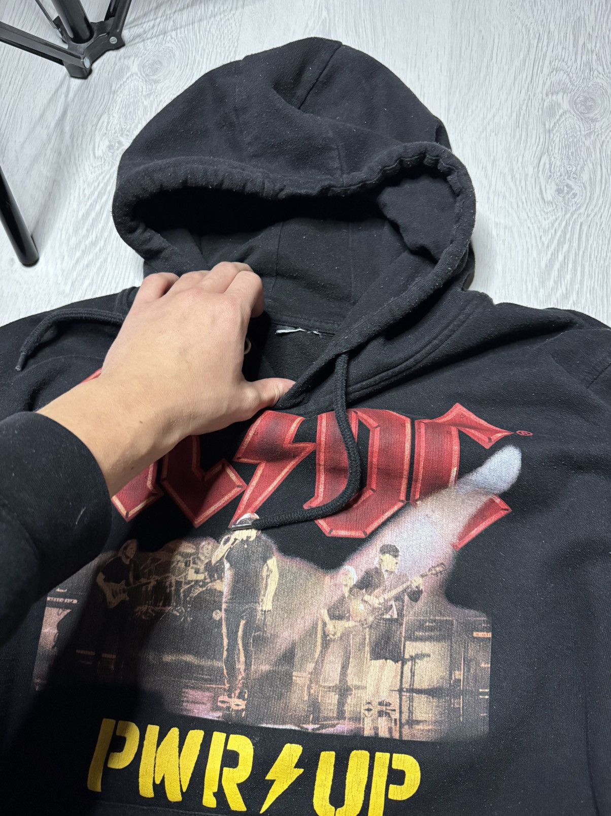 AC/DC Vintage ACDC Hoodie 90s Size US L / EU 52-54 / 3 - 3 Thumbnail