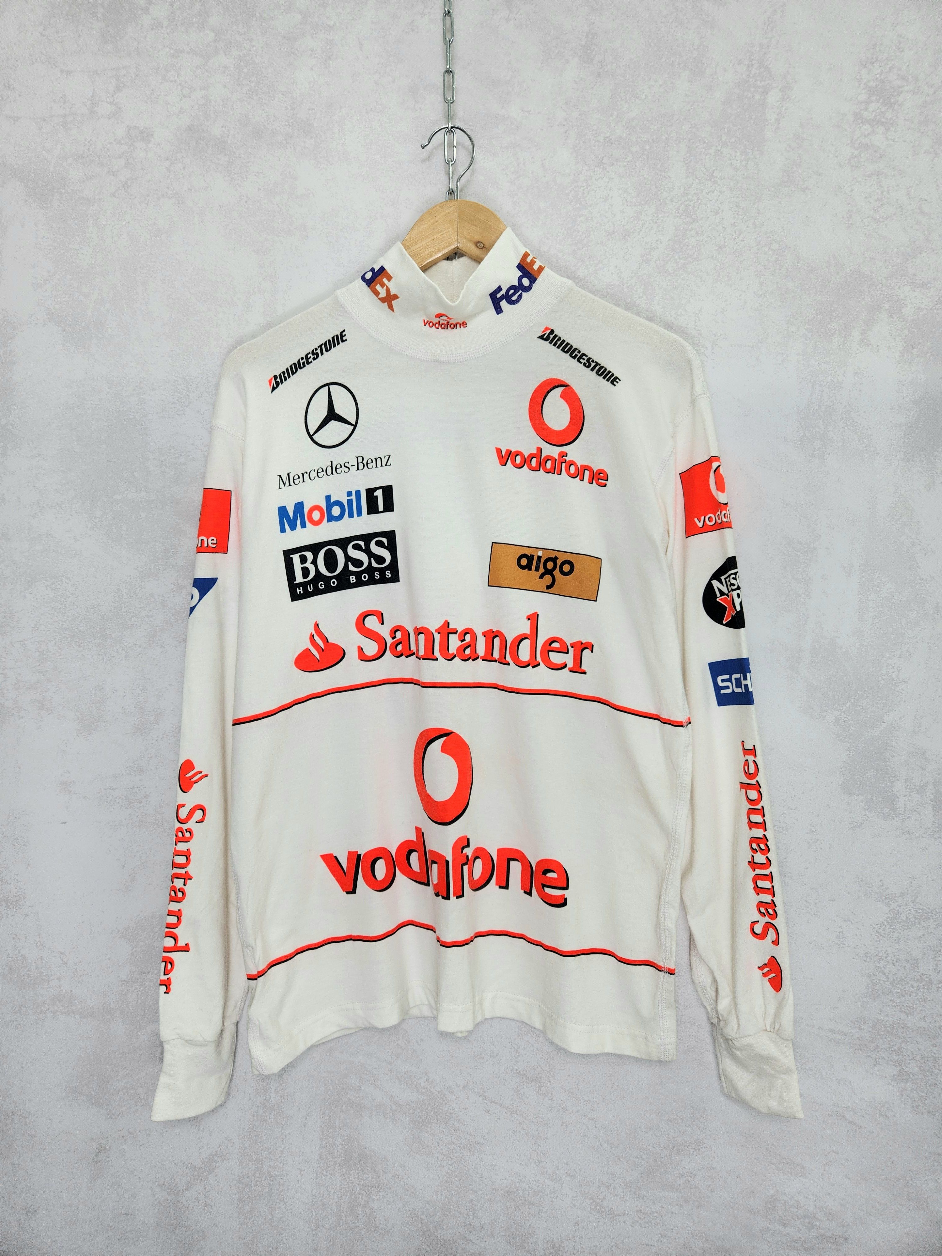 Veste De Course Vintage Mercedes-Benz – Taille XL – Parfait état – Style Bomber