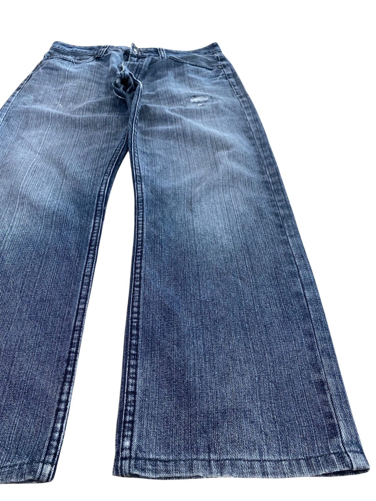 Other Japanese Brand Faded Wash Style Loose Jeans Size US 33 - 6 Thumbnail
