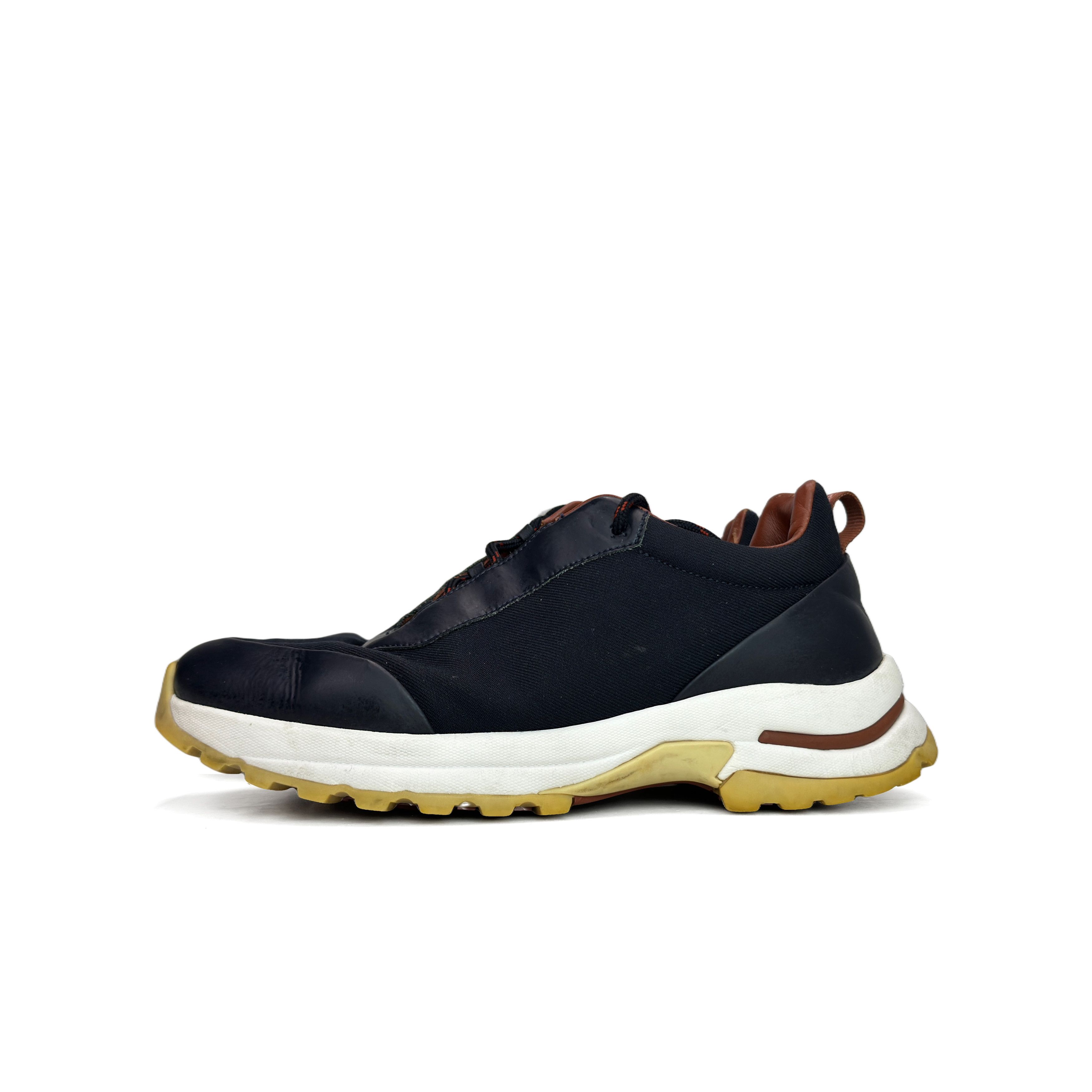 Loro Piana Loro Piana Blue Fabric Low-Top Sneakers US 7 / EU 40 Size US 7 / EU 40 - 1 Thumbnail