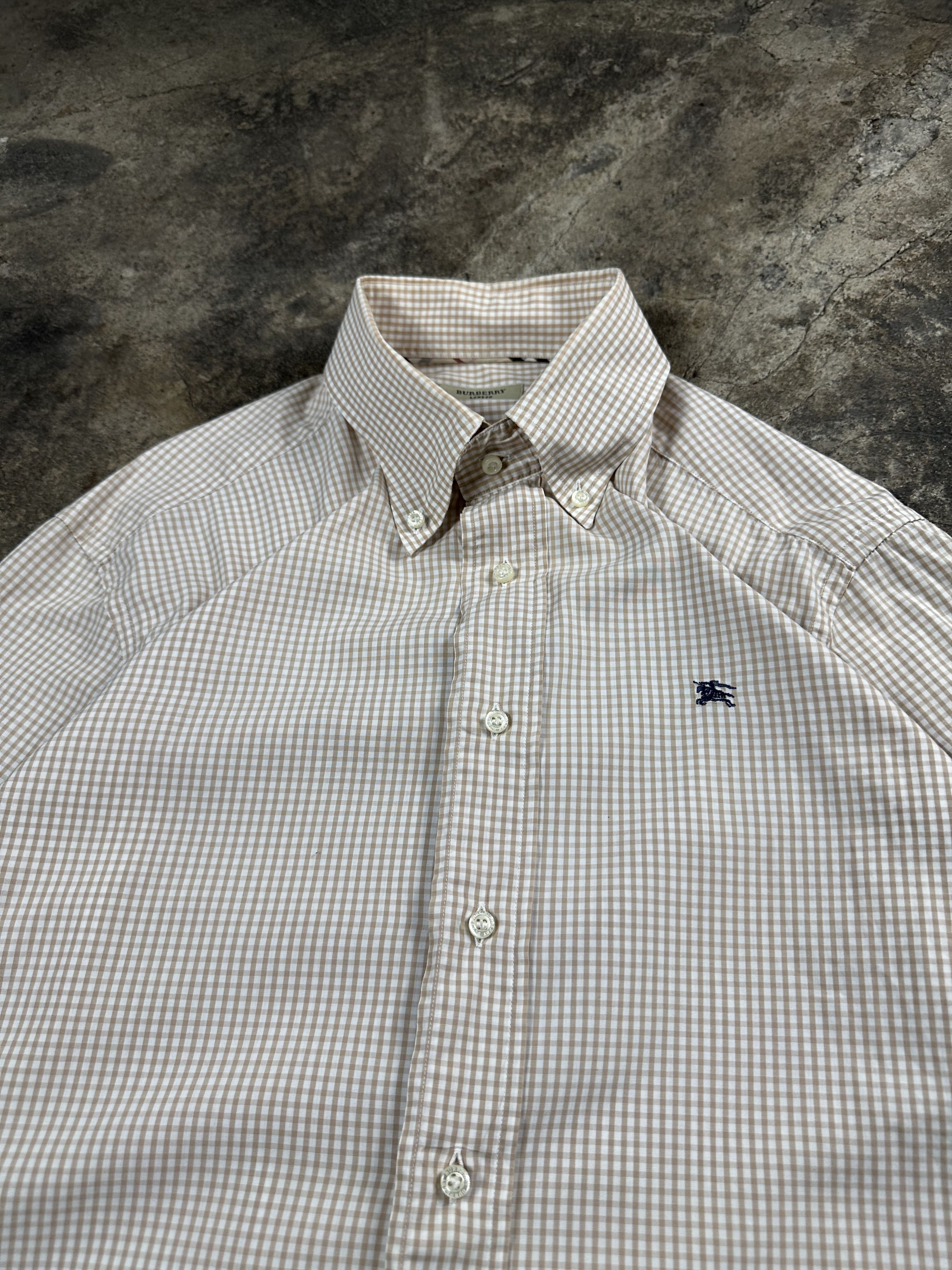 Burberry Burberry Checked Logo Button Up Shirt Size US L / EU 52-54 / 3 - 2 Thumbnail