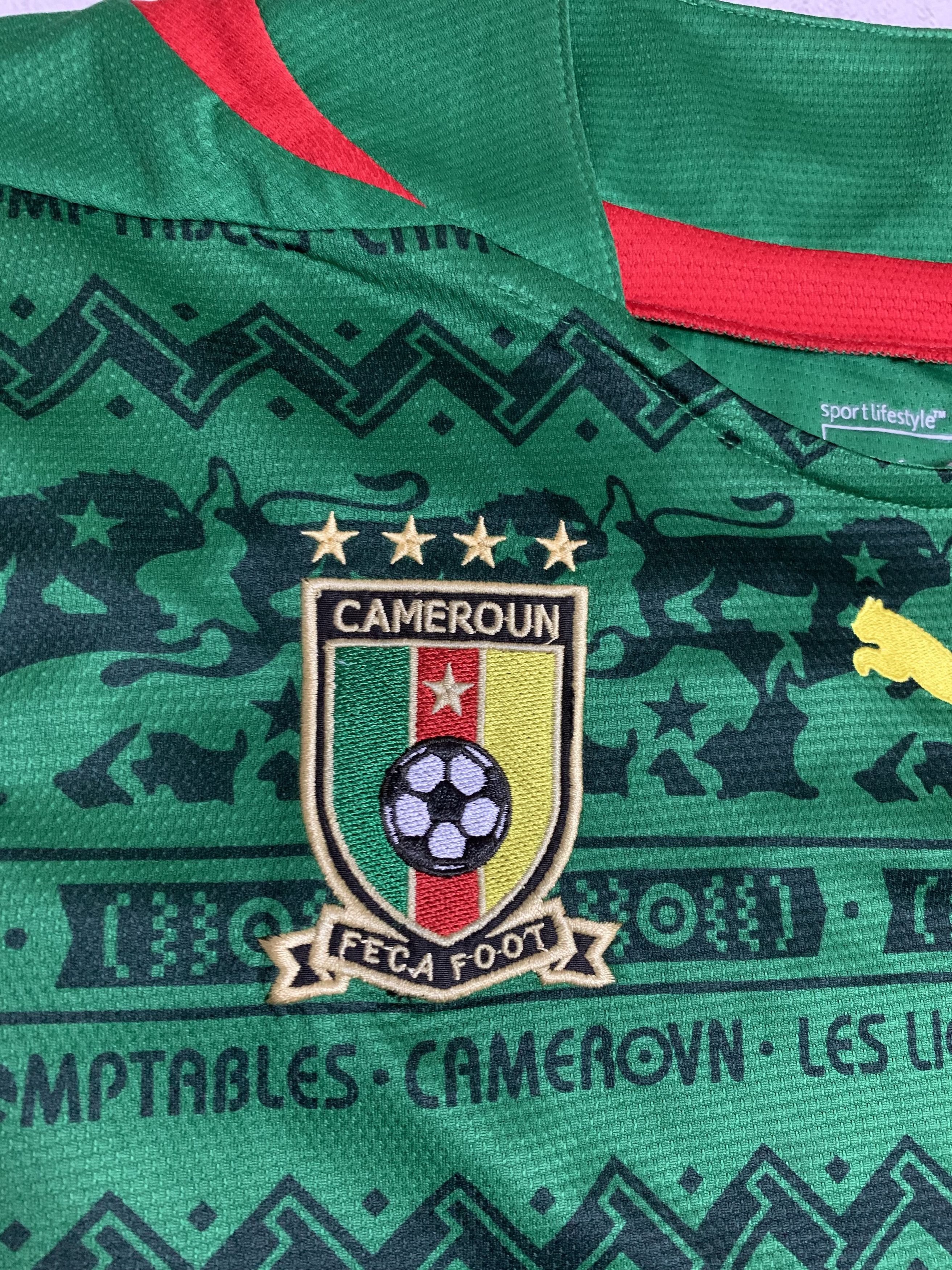 Puma × Vintage Cameroun Jersey 2014 Fifa World Cup Puma T Shirt Rare Size US S / EU 44-46 / 1 - 6 Thumbnail