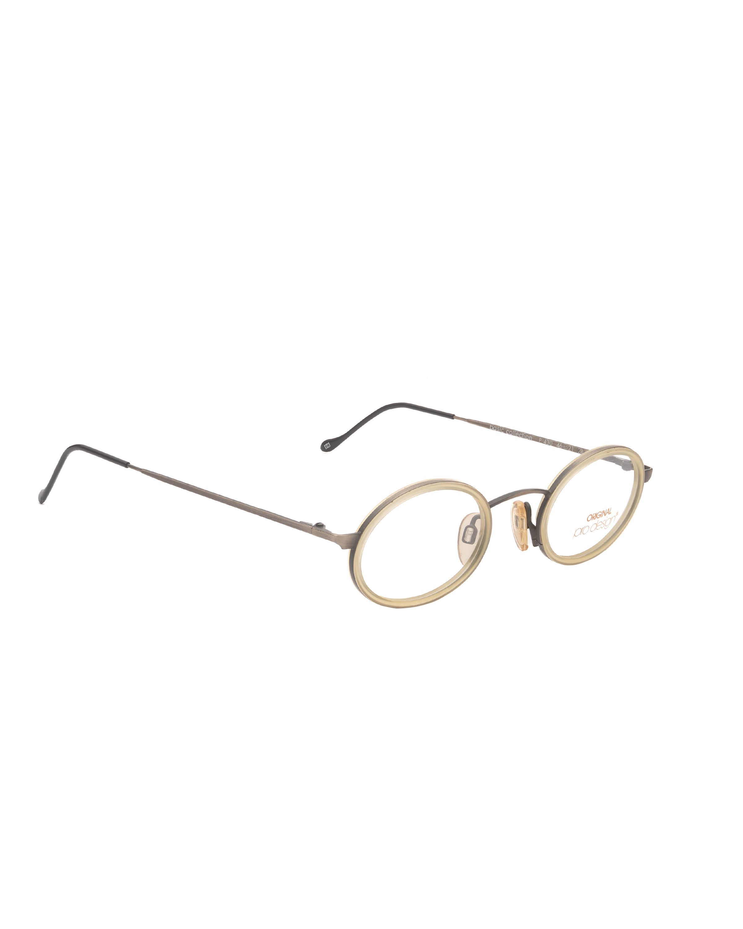 Vintage Pro Design Denmark '90s Scientist Antique Oval Glasses Size ONE SIZE - 3 Thumbnail