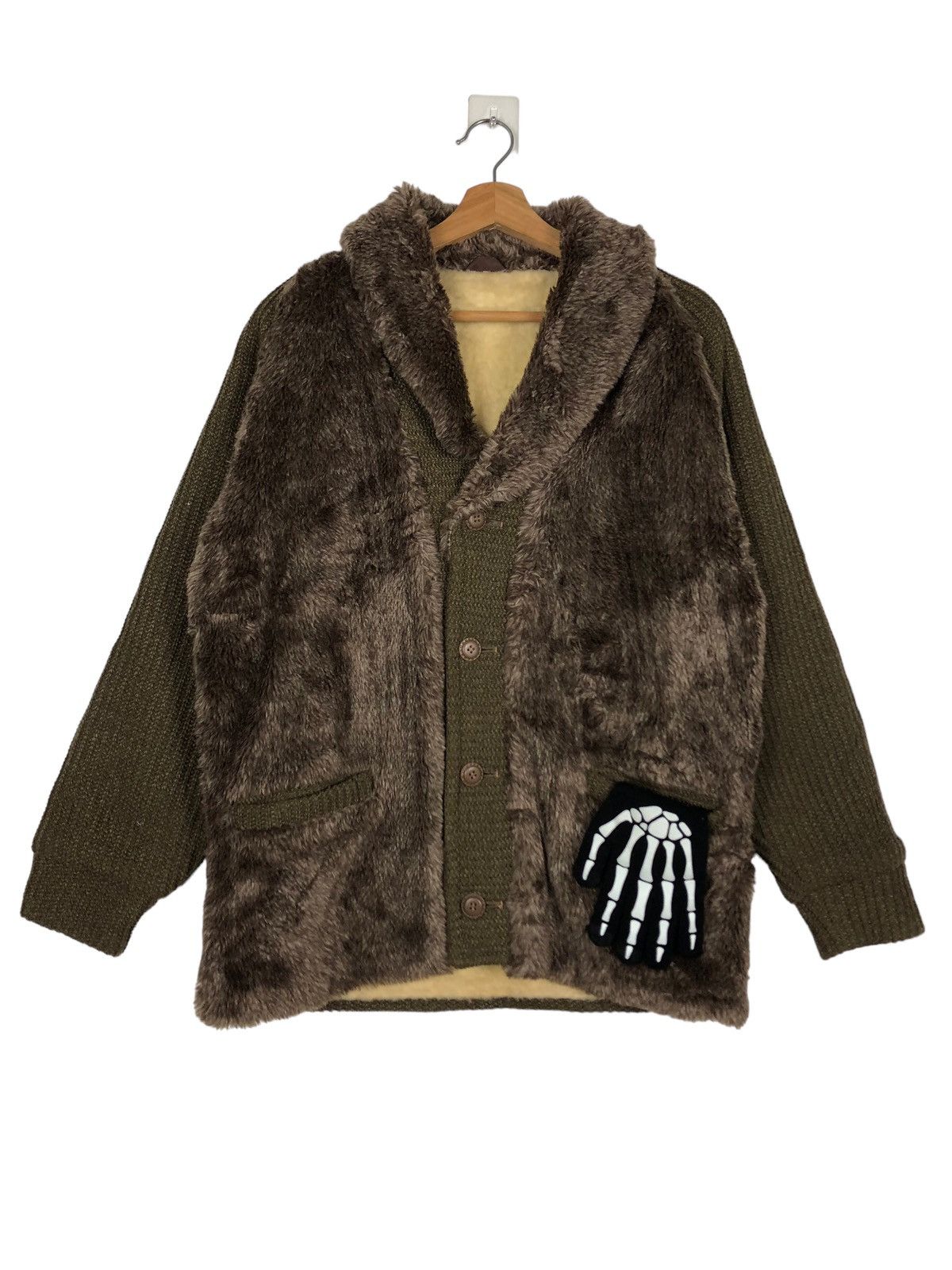 Japanese Brand 🔥90’s Issey Miyake Style Mink Fur Cardigan Jacket Size M / US 6-8 / IT 42-44 - 1 Thumbnail