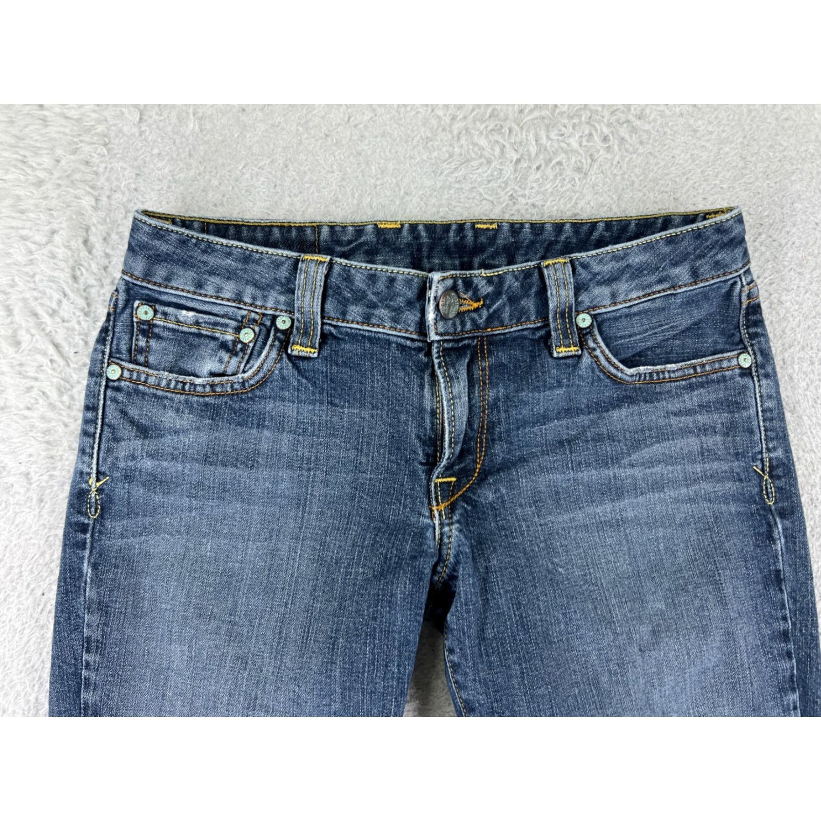 Lucky Brand Lucky Brand Women's Skinny Jeans 2 Blue Denim Low Rise Cotton Blend USA Fall Spring Summer Winter Size 26" / US 2 / IT 38 - 7 Thumbnail