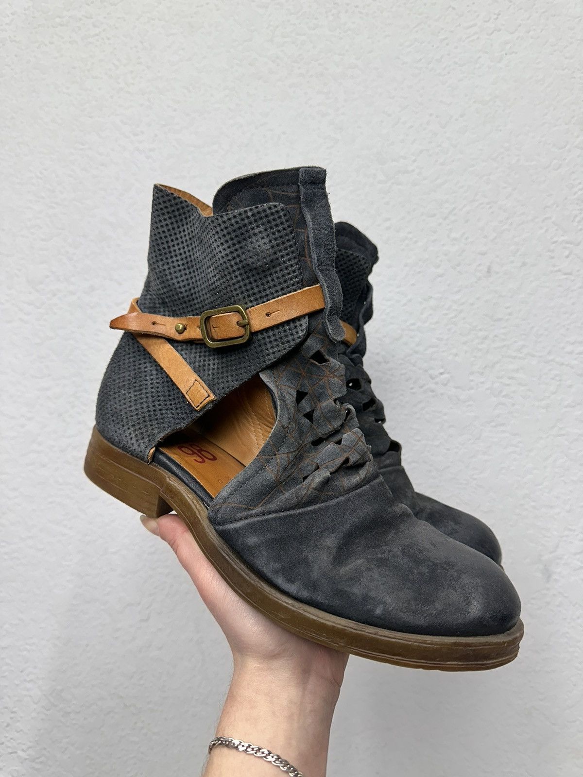 A.S.98 Vintage Guidi Style AS 98 Leather Boots Italy Design Poell Size US 7 / EU 40 - 1 Thumbnail