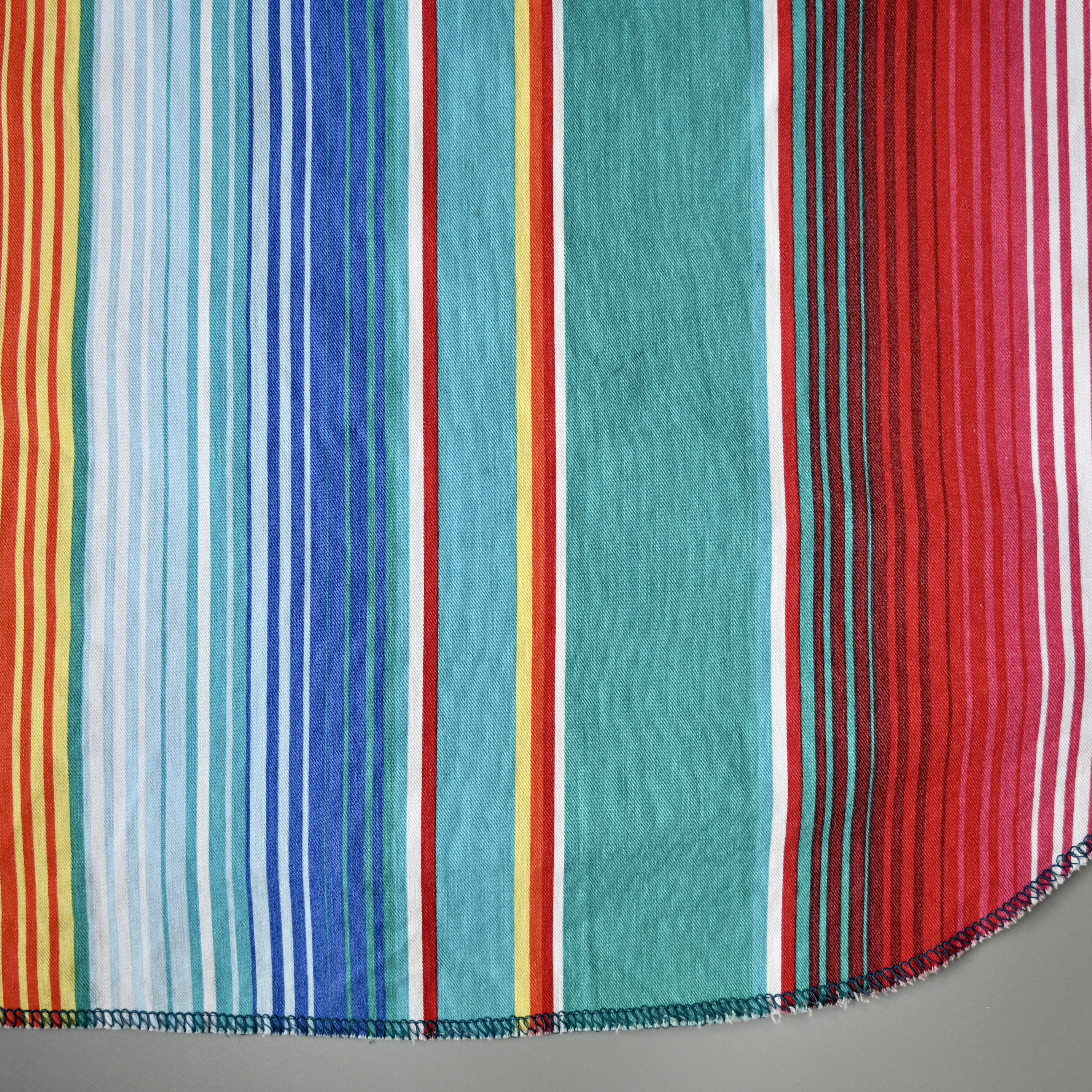 Vintage VTG Wrangler teal base sunlight stripe cotton western shirt Size US L / EU 52-54 / 3 - 6 Thumbnail