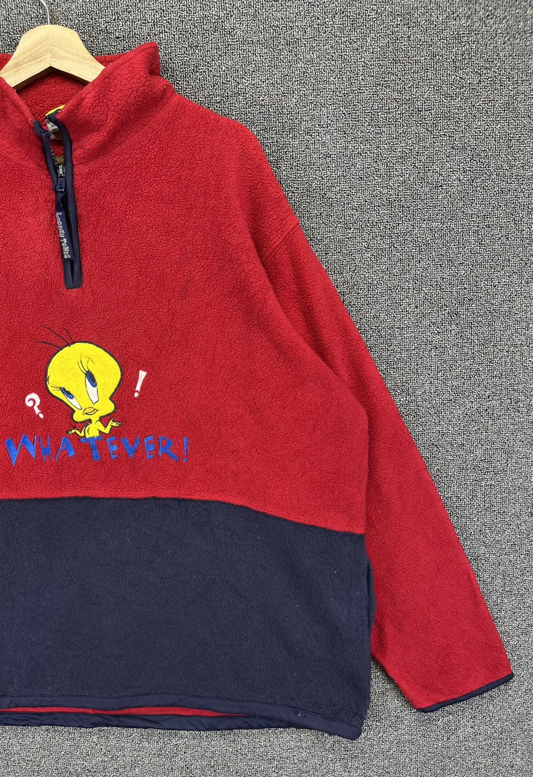 Vintage Vintage Tweety Warner Bros Fleece Hoodie Sweatshirts Size XL / US 12-14 / IT 48-50 - 4 Thumbnail
