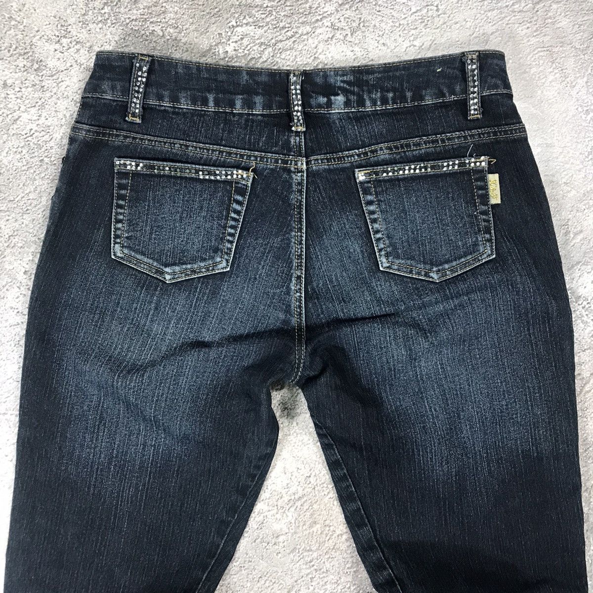 Japanese Brand vintage Faded Jeans japan distressed denim spring pants 90s Size 31" - 6 Thumbnail