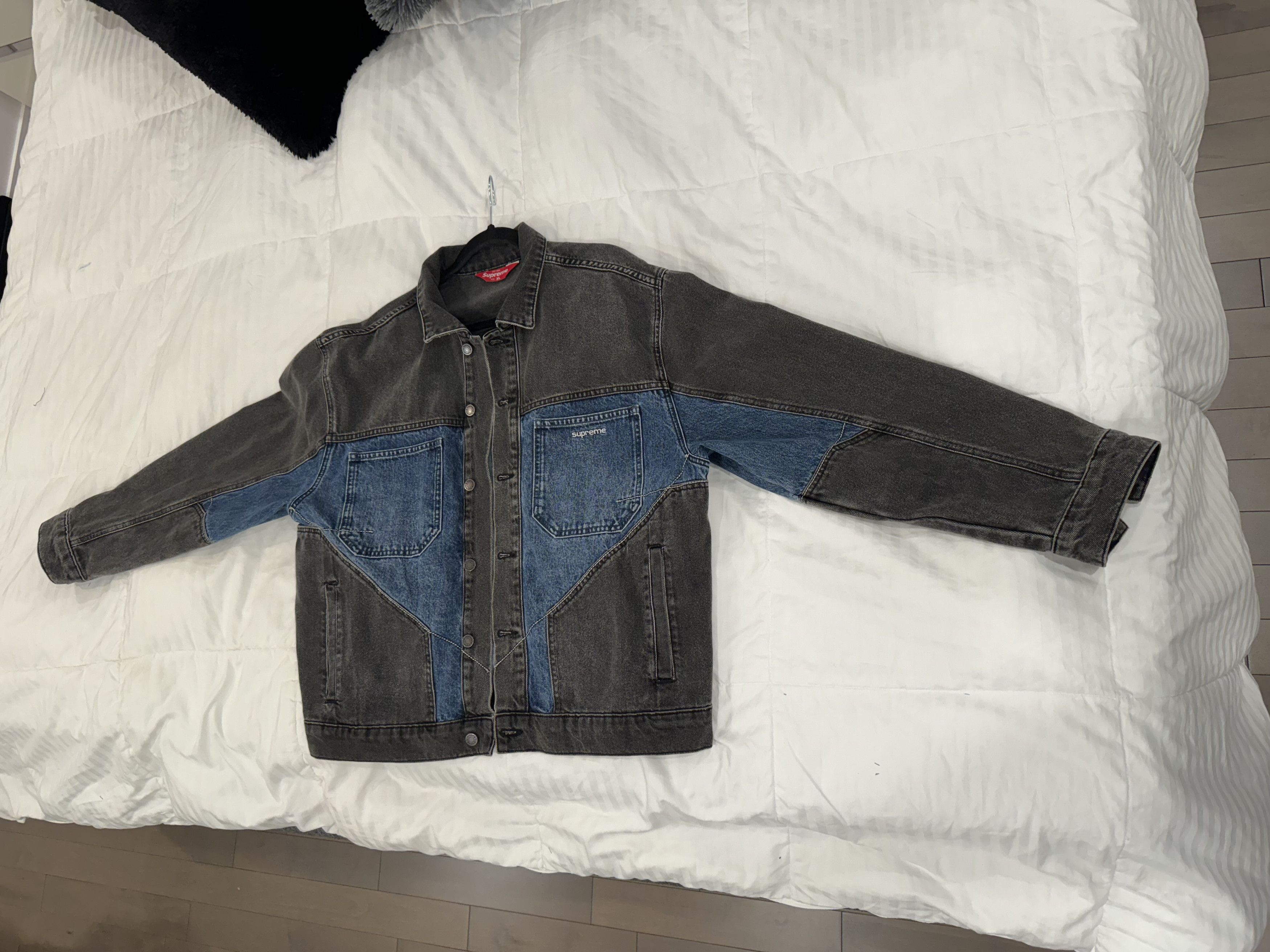 Supreme SS13 Supreme Fuck Denim Trucker Jacket - Black Size XL