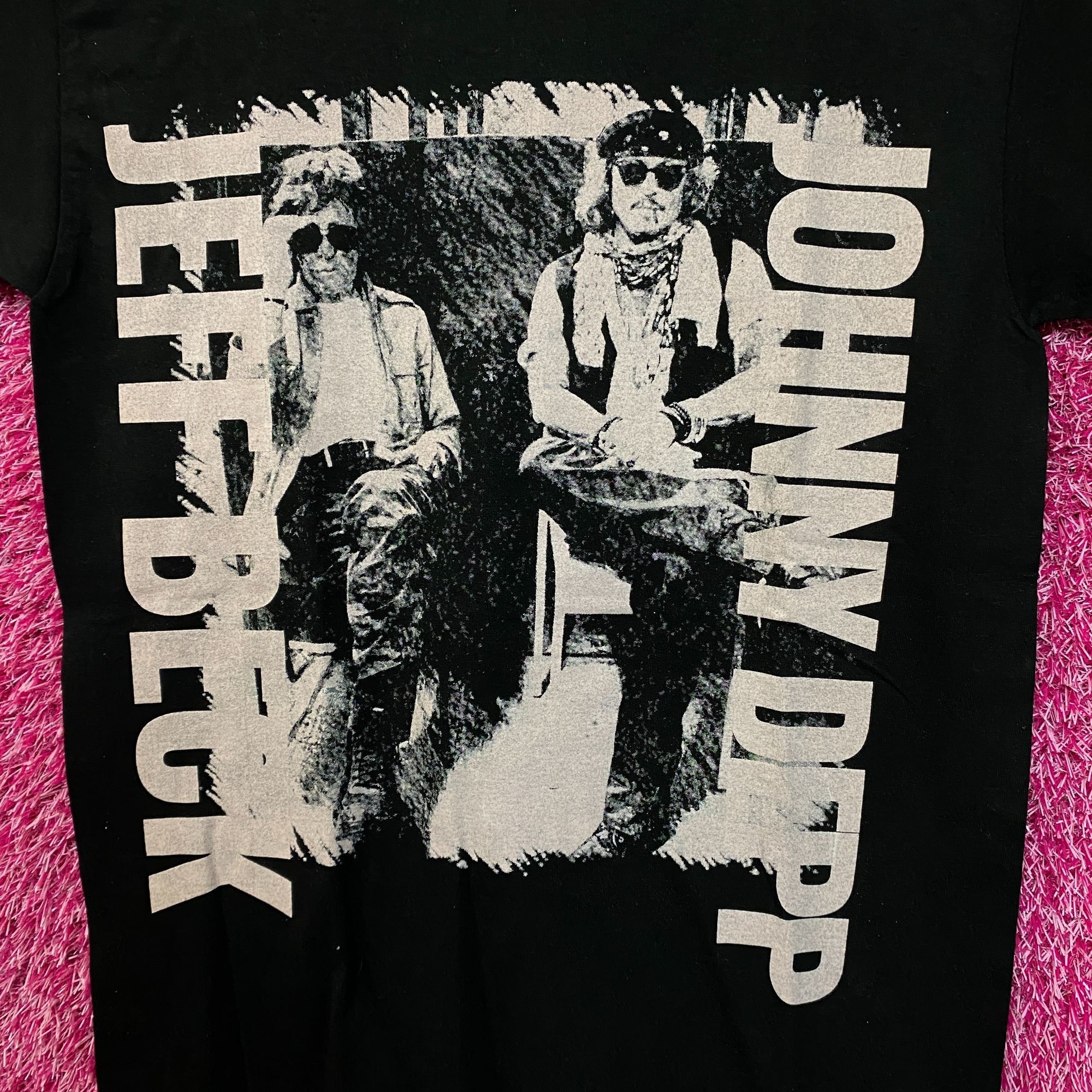Band Tees × Vintage Jeff Beck Johnny Depp California Nevada Rock Duo Tour Tee S Size US S / EU 44-46 / 1 - 2 Thumbnail