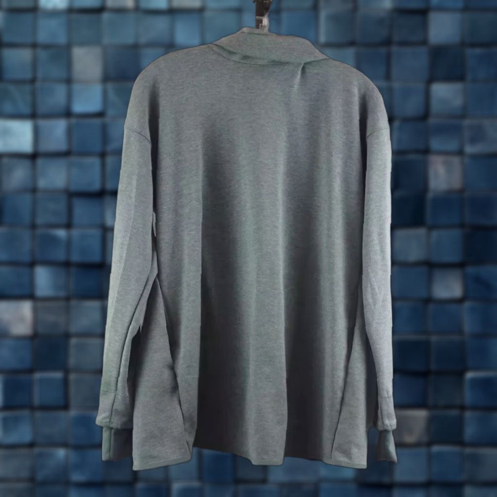 Nike VINTAGE Nike Training Steel Gray Turtleneck Wrap Front Slit Sweater Size S Women Shirt Pullover Mens Womens Size S / US 4 / IT 40 - 1 Thumbnail