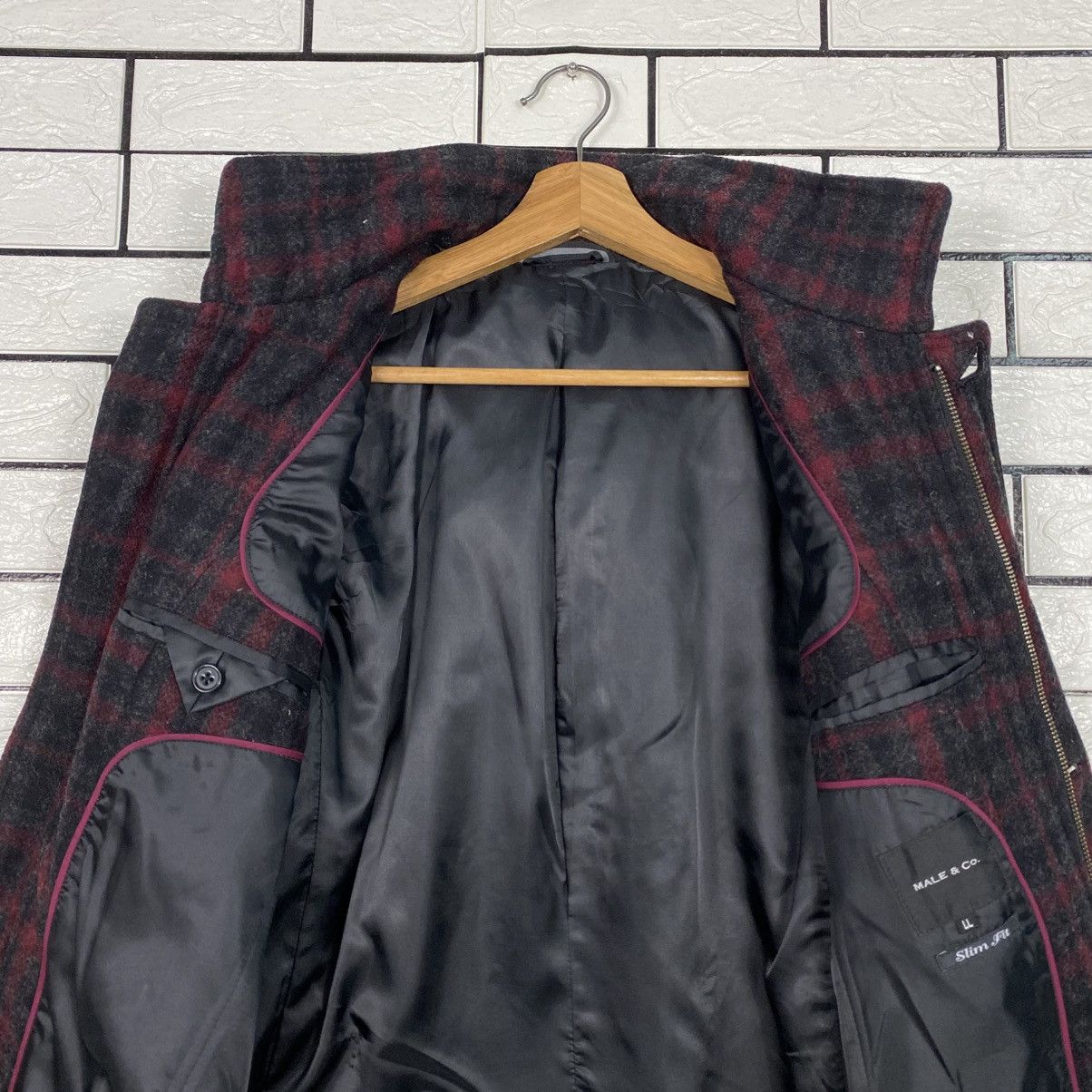 Japanese Brand 📌Vintage Wool Bomber Jacket Male & Co Tartan Issey Miyake Size US L / EU 52-54 / 3 - 16 Thumbnail