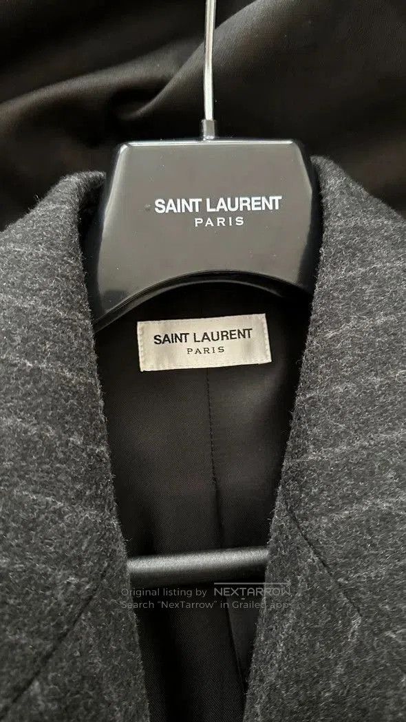 Saint Laurent Paris YSL SS24 Wool Shoulder Pad Blazer. Size US M / EU 48-50 / 2 - 2 Thumbnail