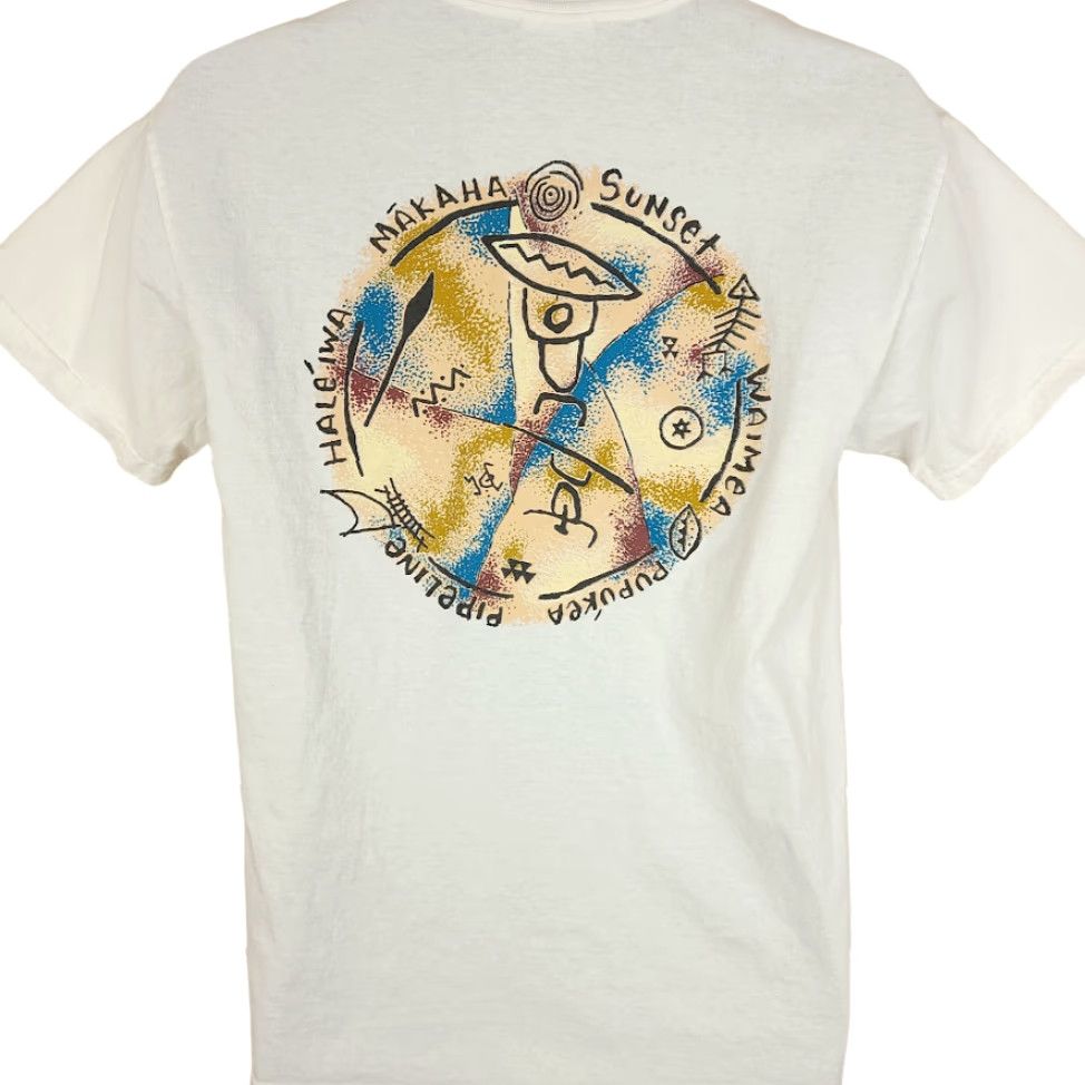 Hanes VINTAGE Hanes T-Shirt Mens Size Medium White 90s Y2K Hawaii Surfing Beach Tropical Hawaii T Shirt Mens 90s Y2K Surfboard Surfer Tourists Size US M / EU 48-50 / 2 - 2 Thumbnail