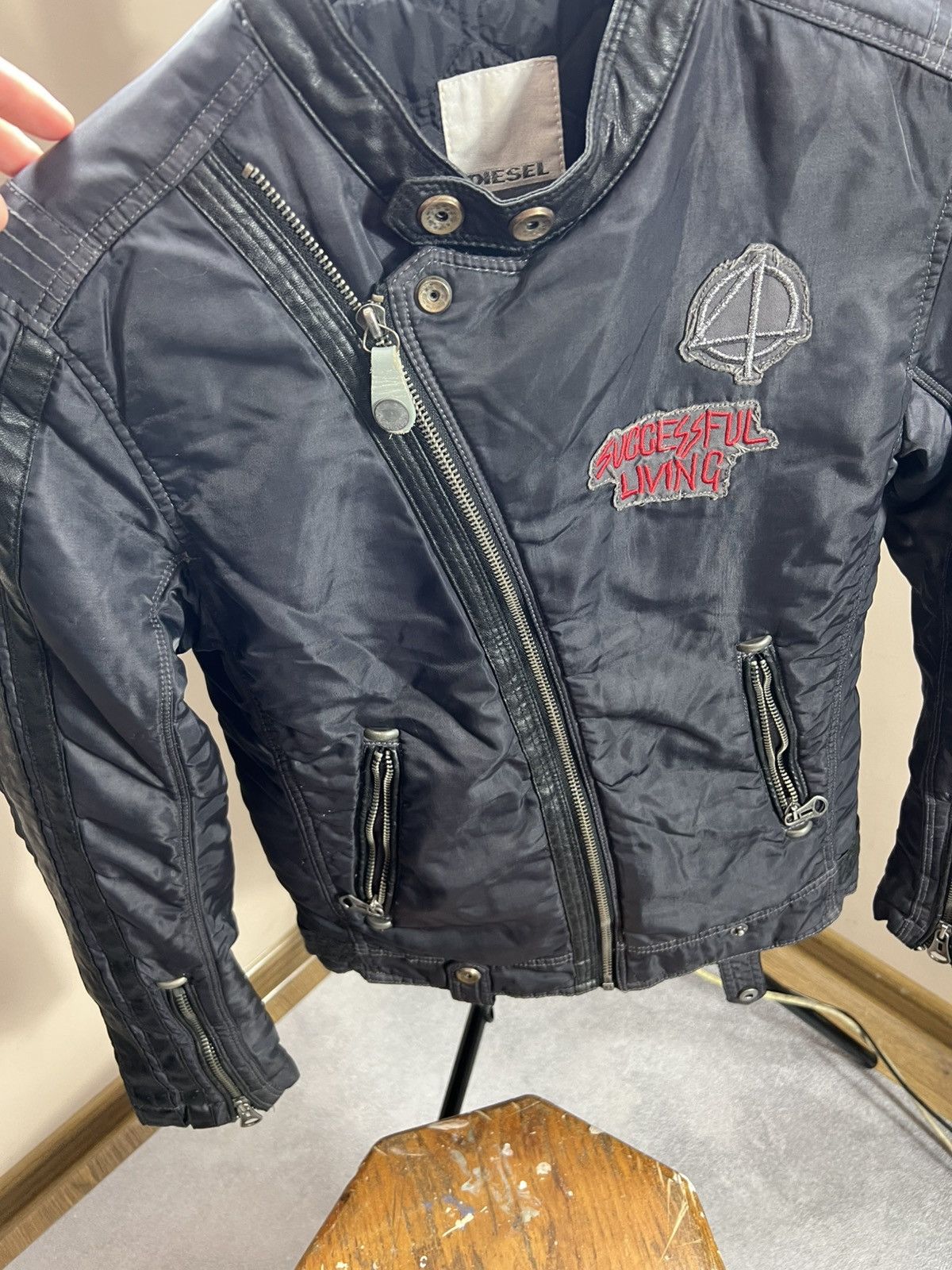 Diesel Vintage Diesel Avant-Garde rick owens style bomber jacket Size L / US 10 / IT 46 - 3 Thumbnail
