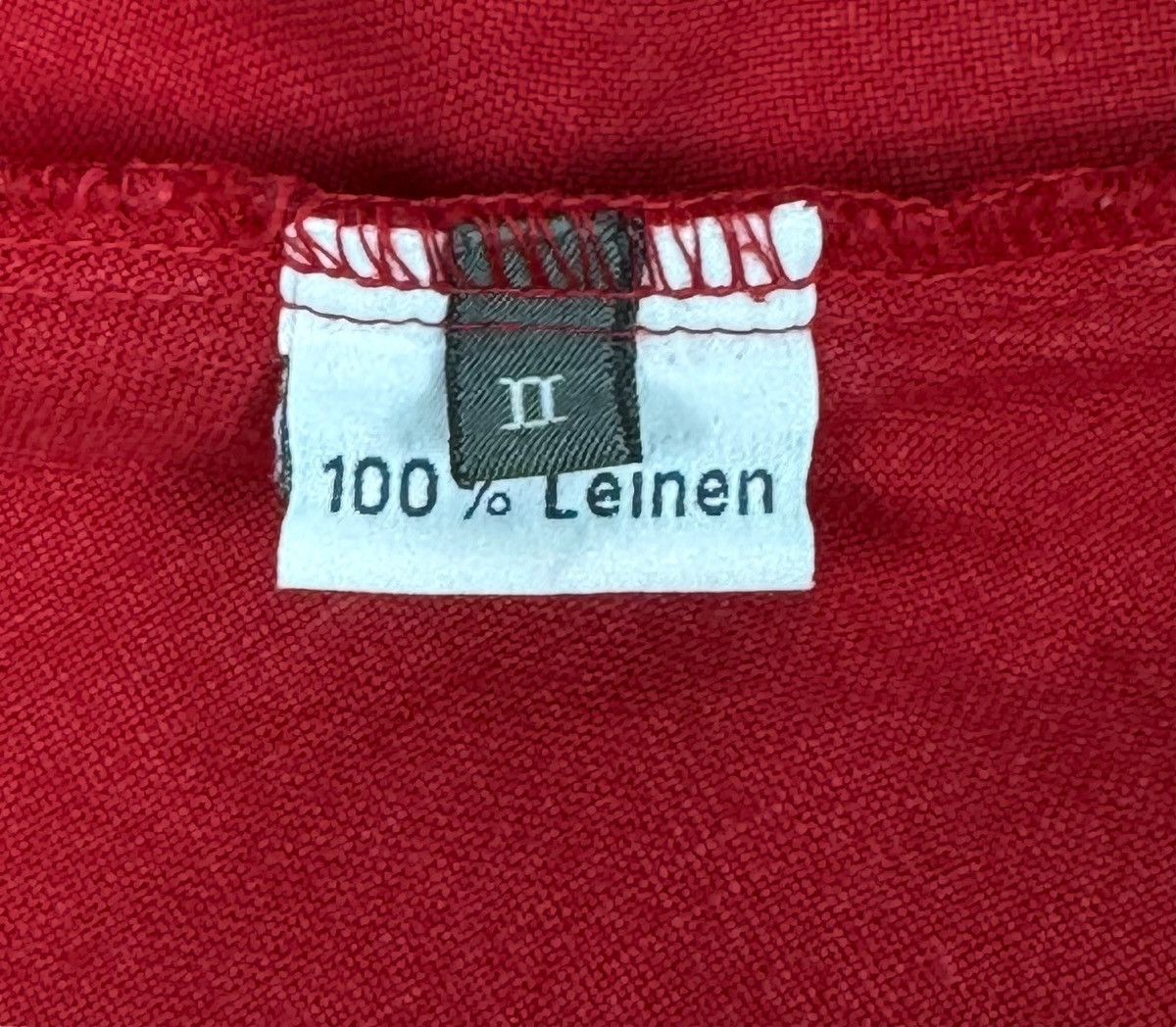 Designer OSKA Linen Red Jacket Asymmetrical Avant Garde size 2 Size M / US 6-8 / IT 42-44 - 9 Thumbnail
