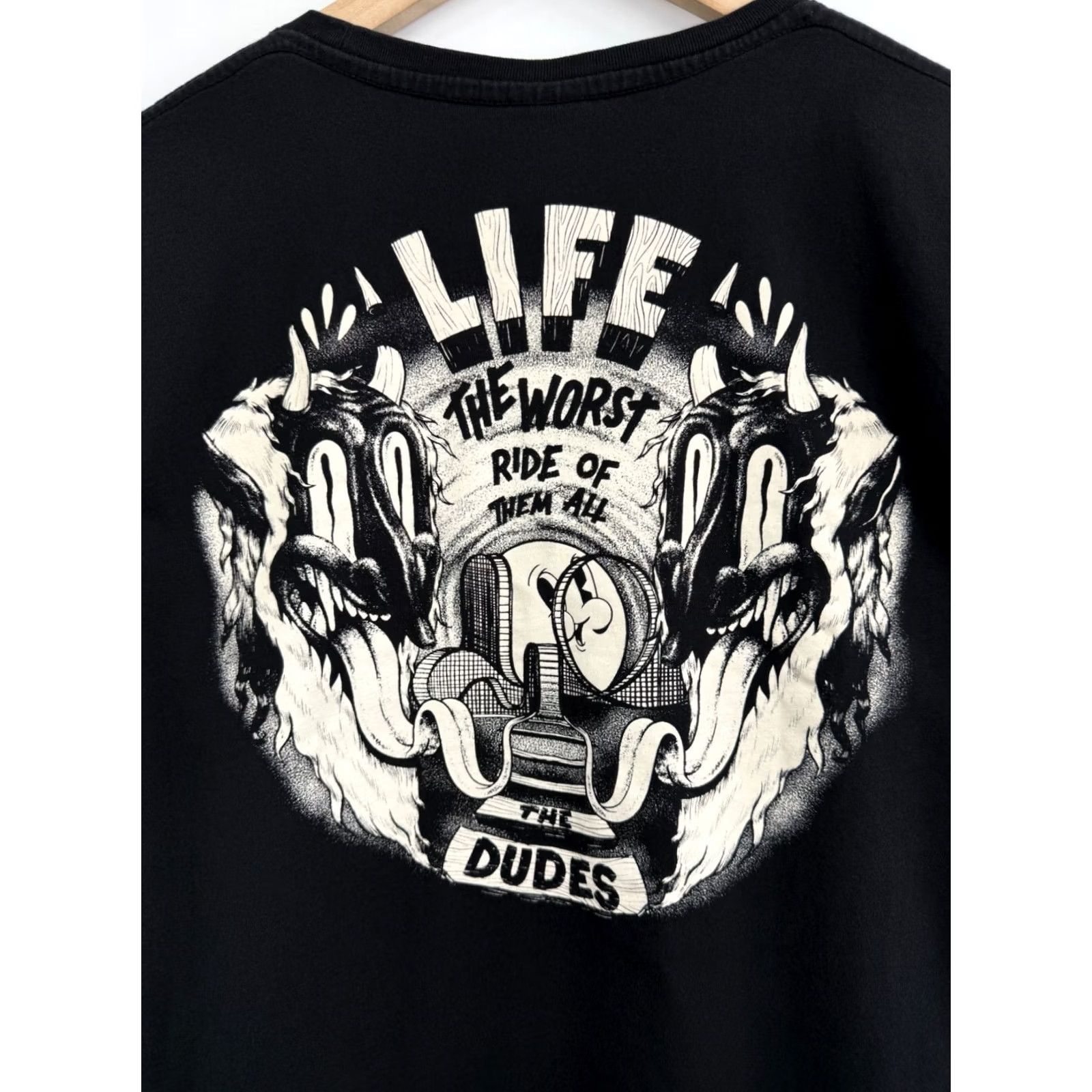 Alife VINTAGE Y2K The Dudes Life The Worst Ride Of Them All T-Shirt M Black Mens Size US M / EU 48-50 / 2 - 5 Thumbnail