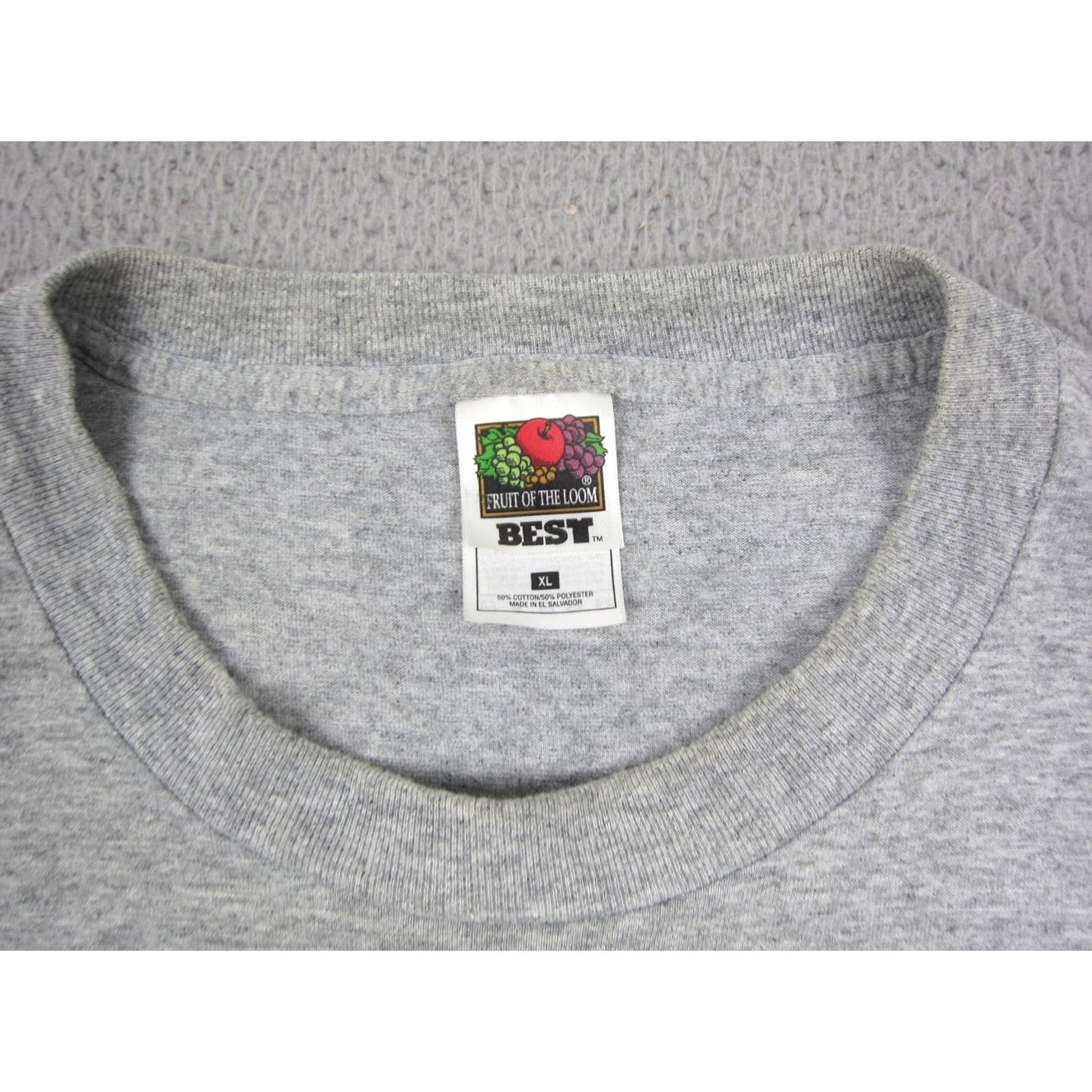 Fruit Of The Loom Vintage Fruit of the Loom Beer Shirt Mens XL Gray Graphic Print 90s Funny Embroidery Crew Neck Short Sleeve T-Shirt Size US XL / EU 56 / 4 - 3 Thumbnail