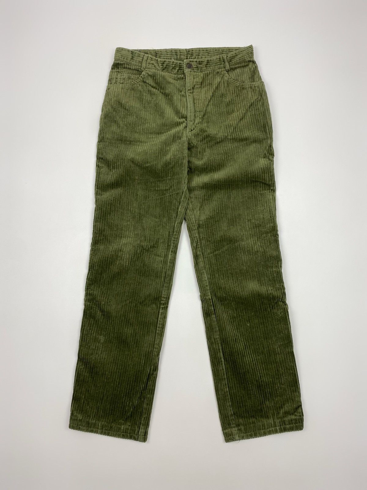 Vintage 1970’s Vintage UFO Green Jumbo Corduroy Pants Size US 33 - 3 Thumbnail