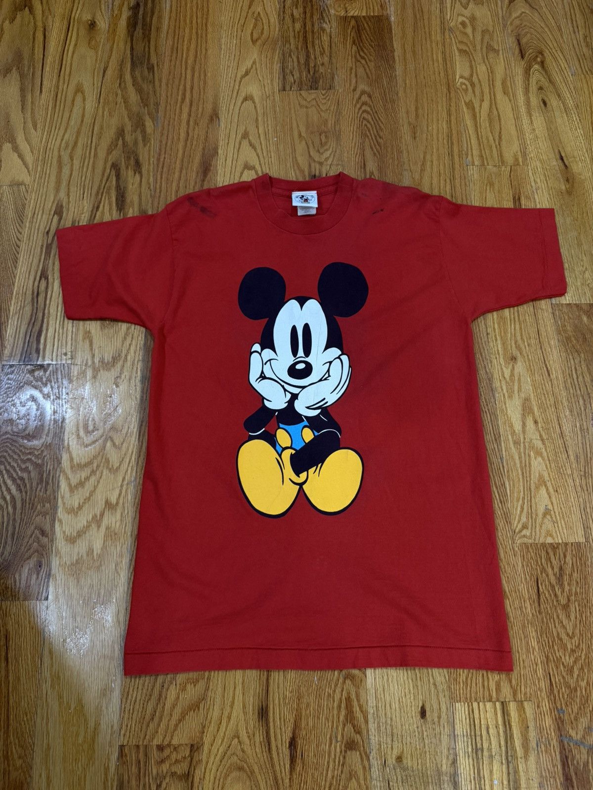 Vintage Vintage Red Mickey Front and Back Tee Size US L / EU 52-54 / 3 - 1 Thumbnail