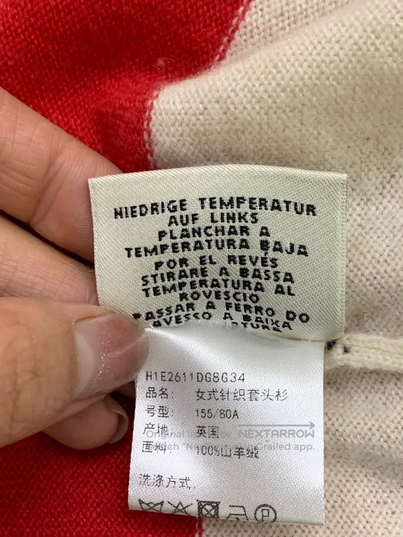 Hermes Hermes Red and white color block cashmere top Size XXS / US 00 / IT 34 - 6 Thumbnail