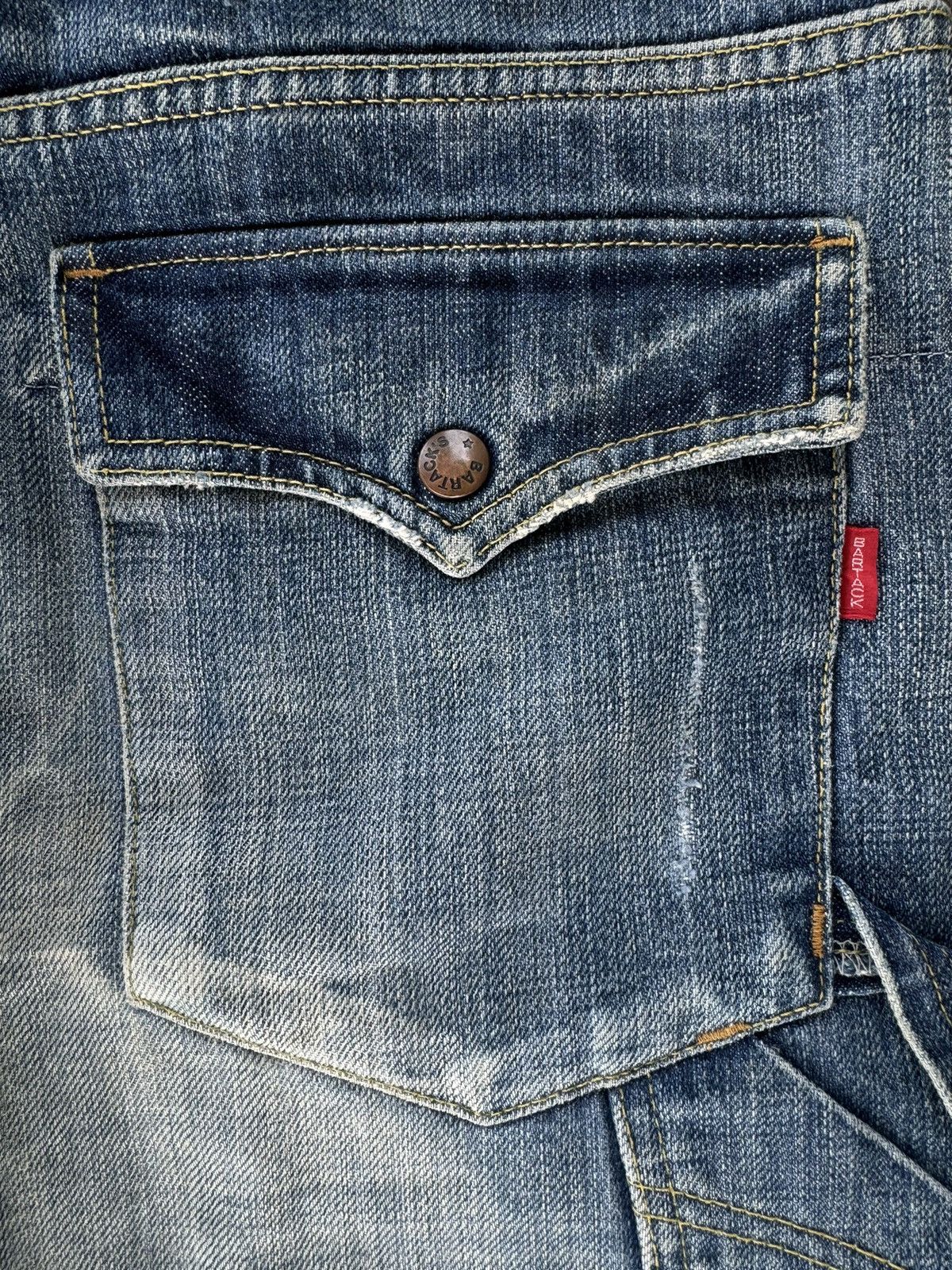 Japanese Brand Vintage Bartack Cargo Carpenter Jeans Size US 33 - 13 Thumbnail