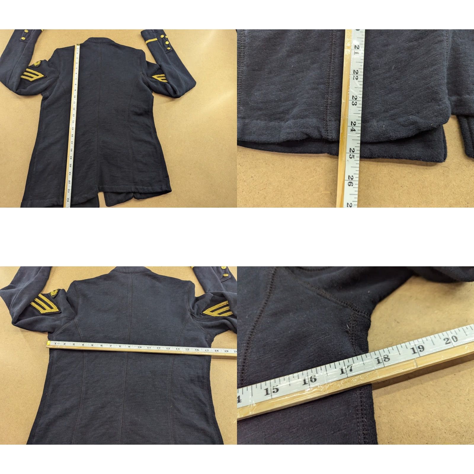 Vintage VINTAGE Polo Jeans Company Blazer Jacket Womens Medium Black Coat Long Sleeve Military Dressy Formal Womens Blazer Jacket Mens? Size 32" / US 10 / IT 46 - 8 Thumbnail