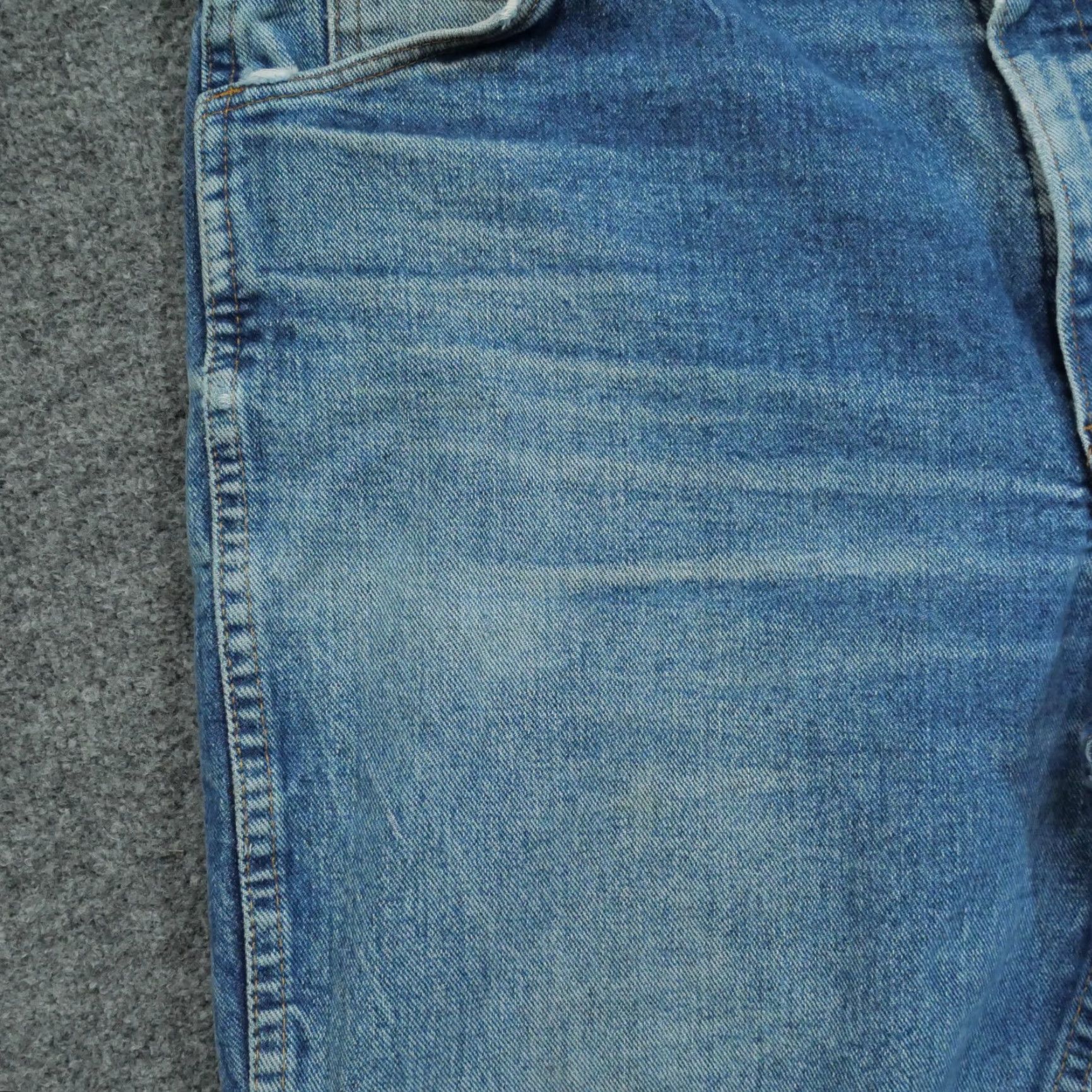 Vintage VINTAGE Saddle King Jeans Mens 38X30 Blue Pants Faded Whiskers Western Talon 80s Size US 36 / EU 52 - 3 Thumbnail