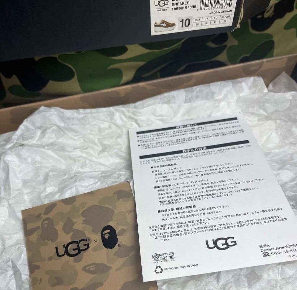 Bape × Ugg 2019 Bape x UGG Suede Sneaker Size US 10 / EU 43 - 9 Thumbnail