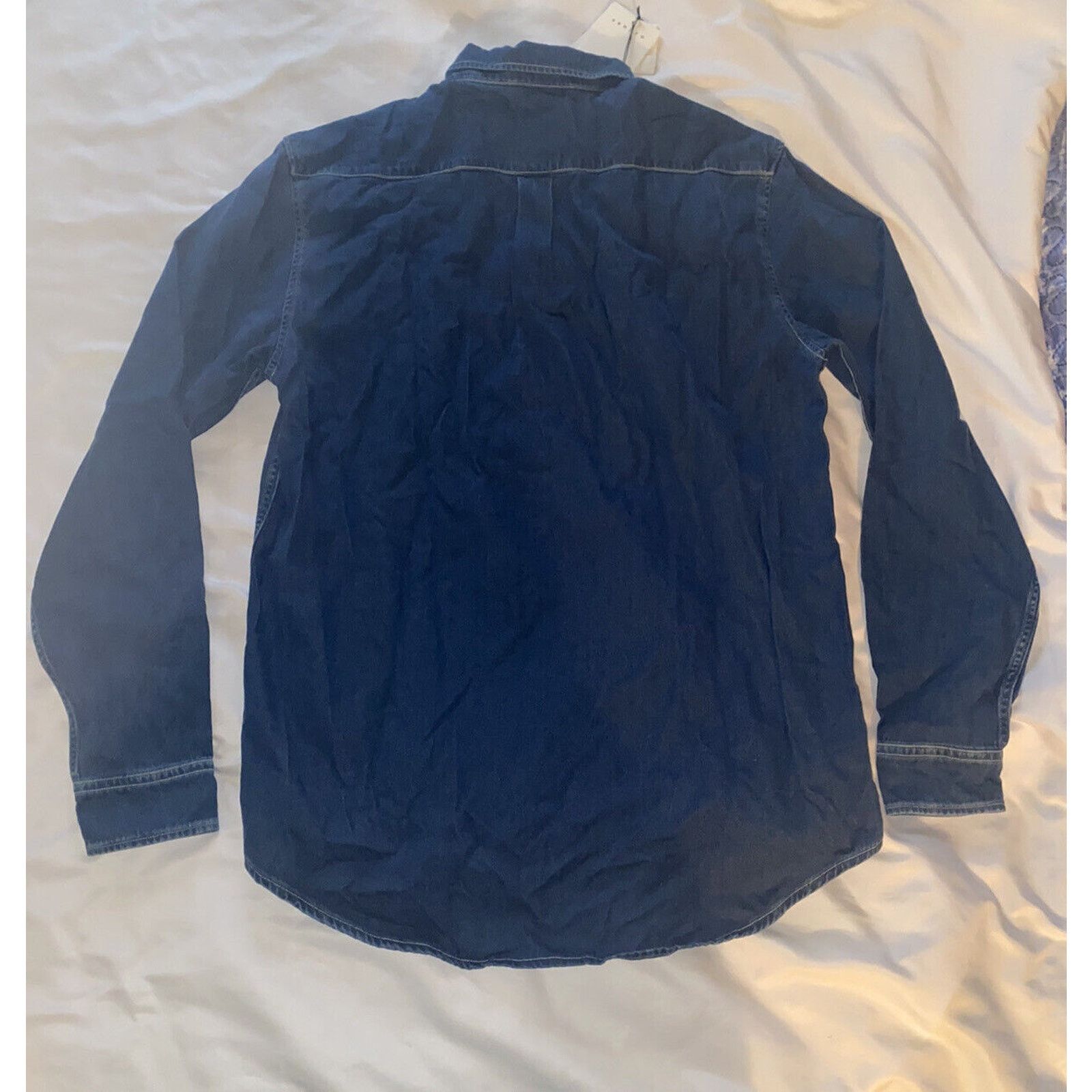 Sandro NWT SANDRO Paris Twill Blue Cotton Denim Shirt Size Small Size US S / EU 44-46 / 1 - 8 Thumbnail