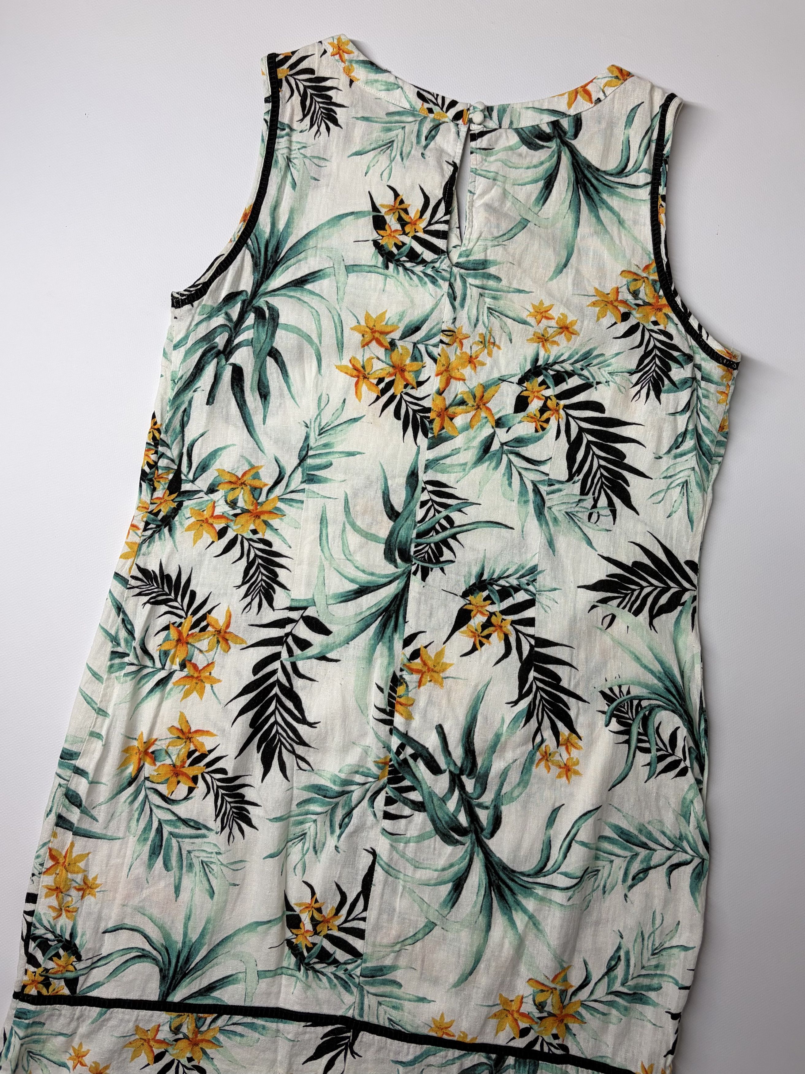 Vintage Vintage Printed Midi Dress Size L / US 10 / IT 46 - 6 Thumbnail