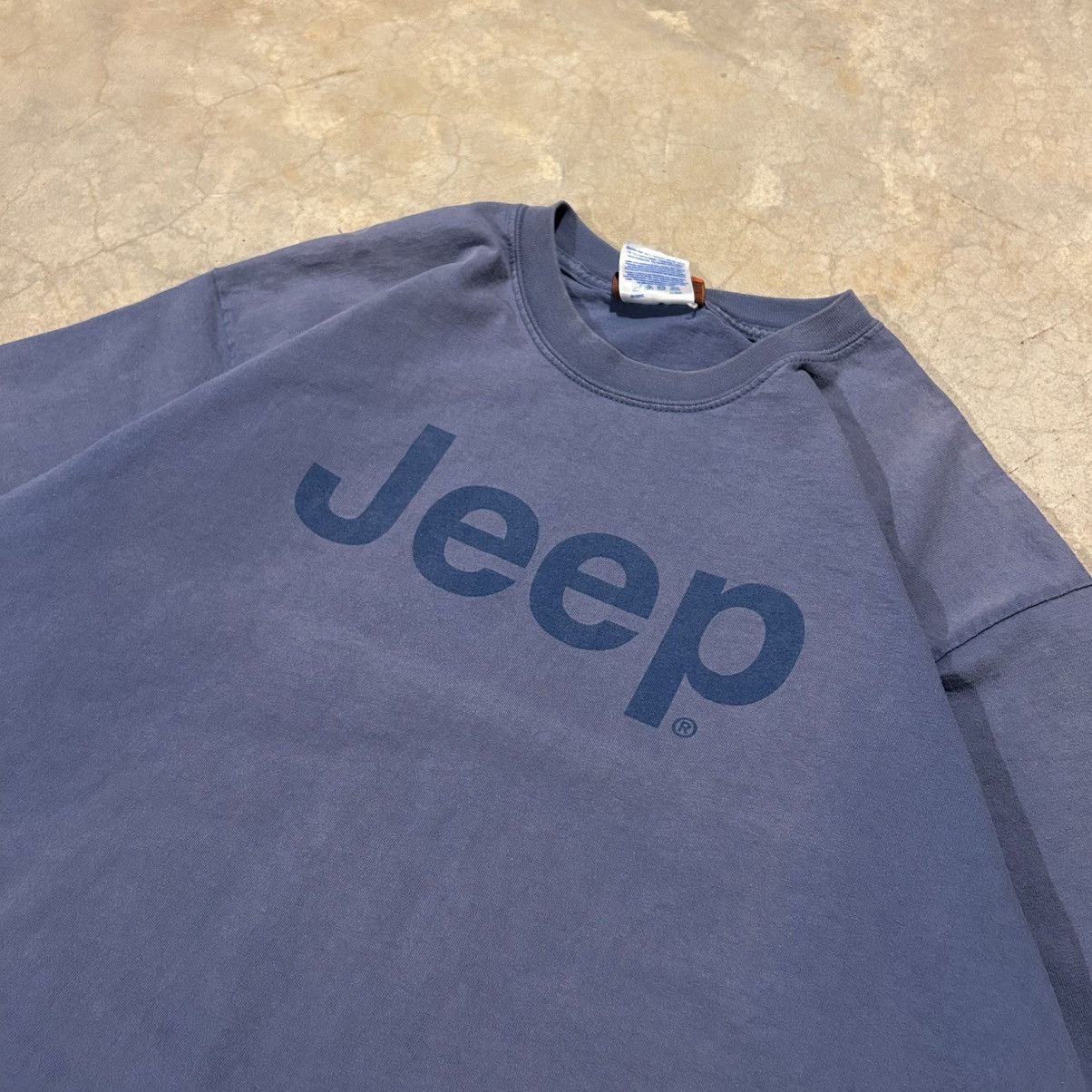 Jeep × Vintage Crazy Vintage 90s Jeep Sunfaded Tee Blue Essential Rare Size US XL / EU 56 / 4 - 3 Thumbnail