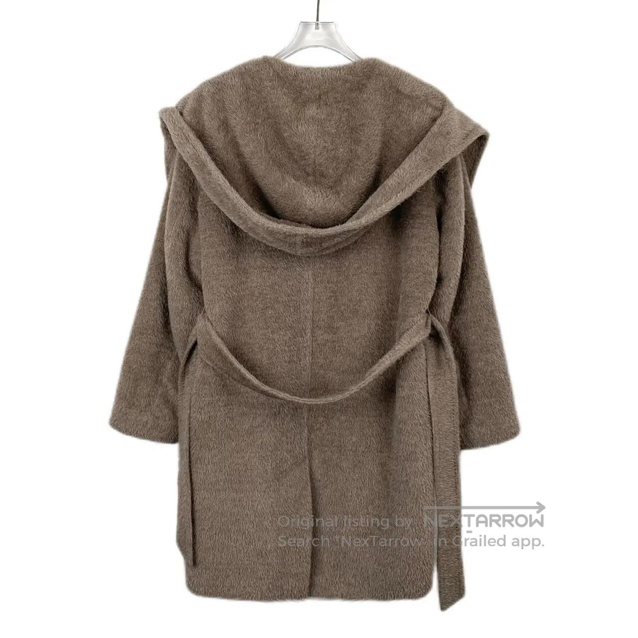 Max Mara Max Mara Caramel Alpaca and Wool Blended Hooded Belted Ove Size S / US 4 / IT 40 - 2 Thumbnail