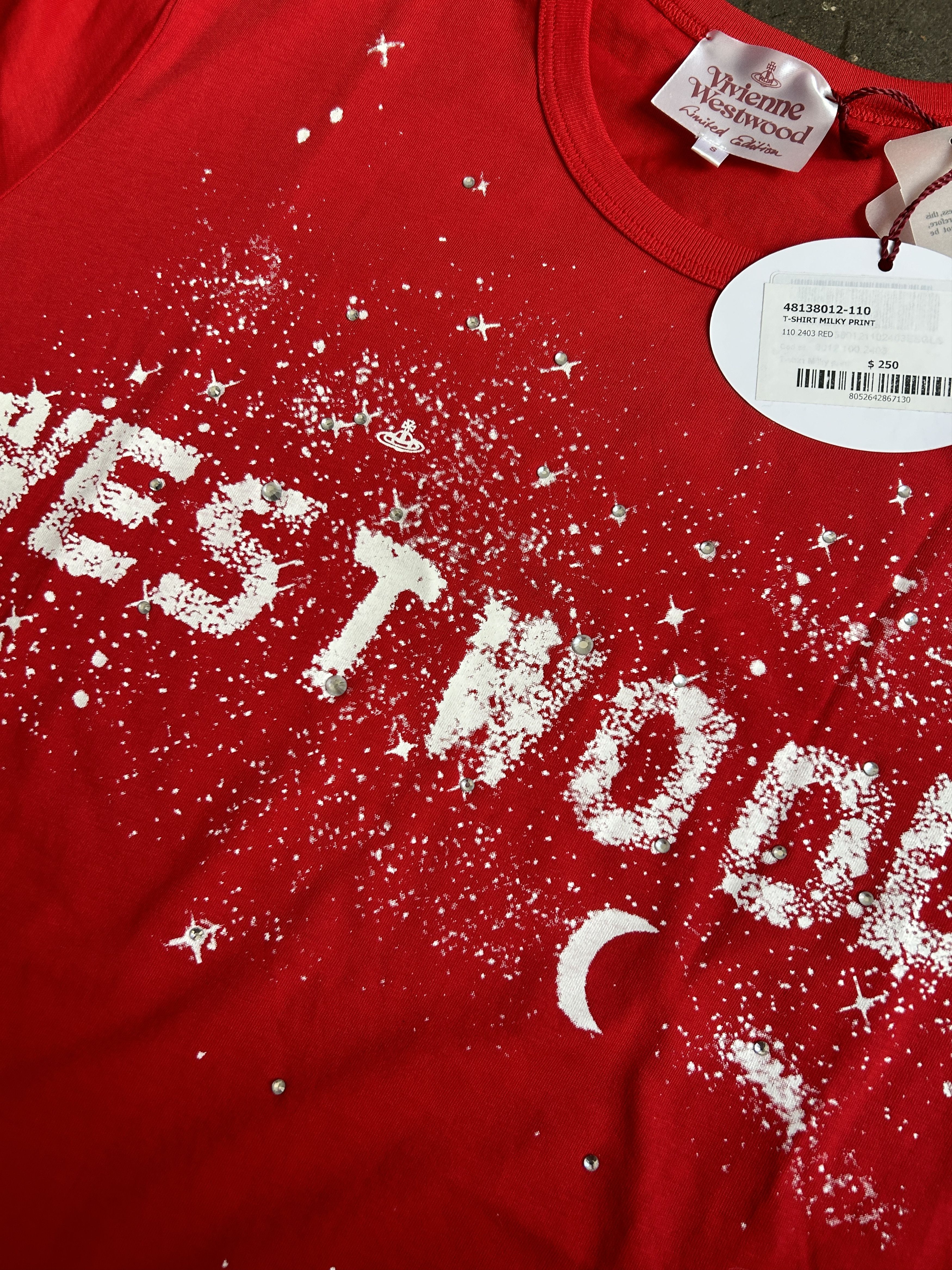 Vivienne Westwood LIMITED EDITION Hollywood Sign Vivienne Glitter Milky Shirt Size US S / EU 44-46 / 1 - 2 Thumbnail